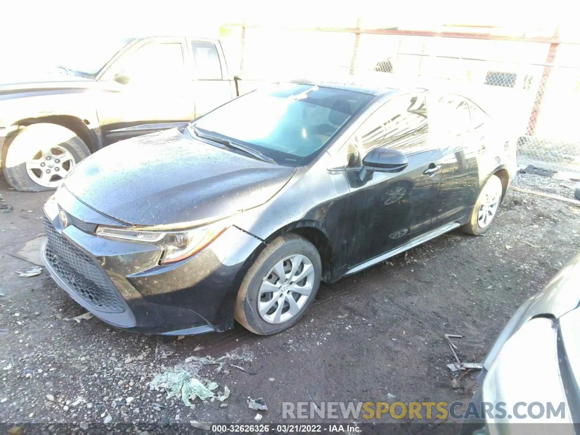 2 Photograph of a damaged car JTDEPRAE3LJ114167 TOYOTA COROLLA 2020