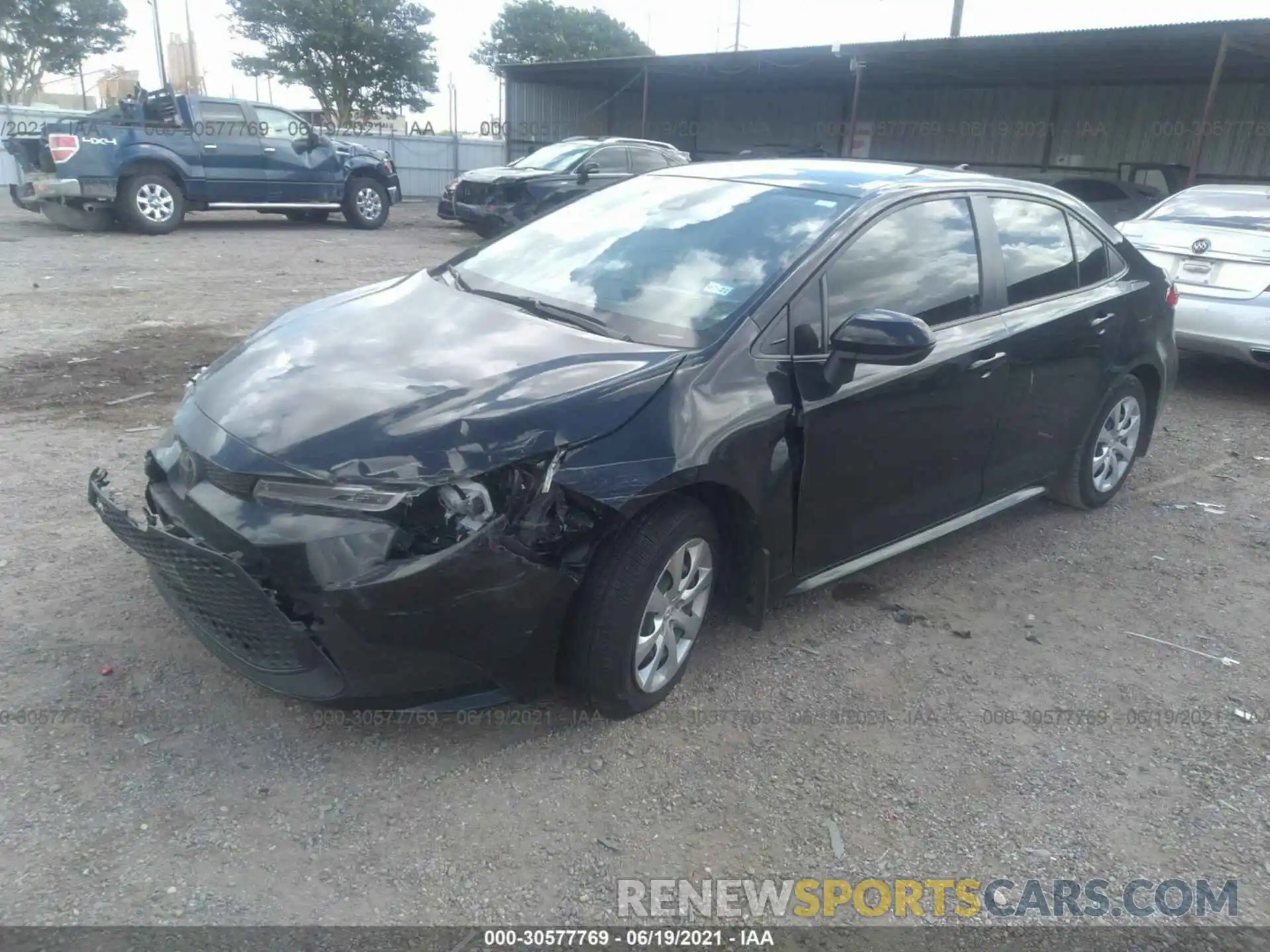 2 Photograph of a damaged car JTDEPRAE3LJ114508 TOYOTA COROLLA 2020