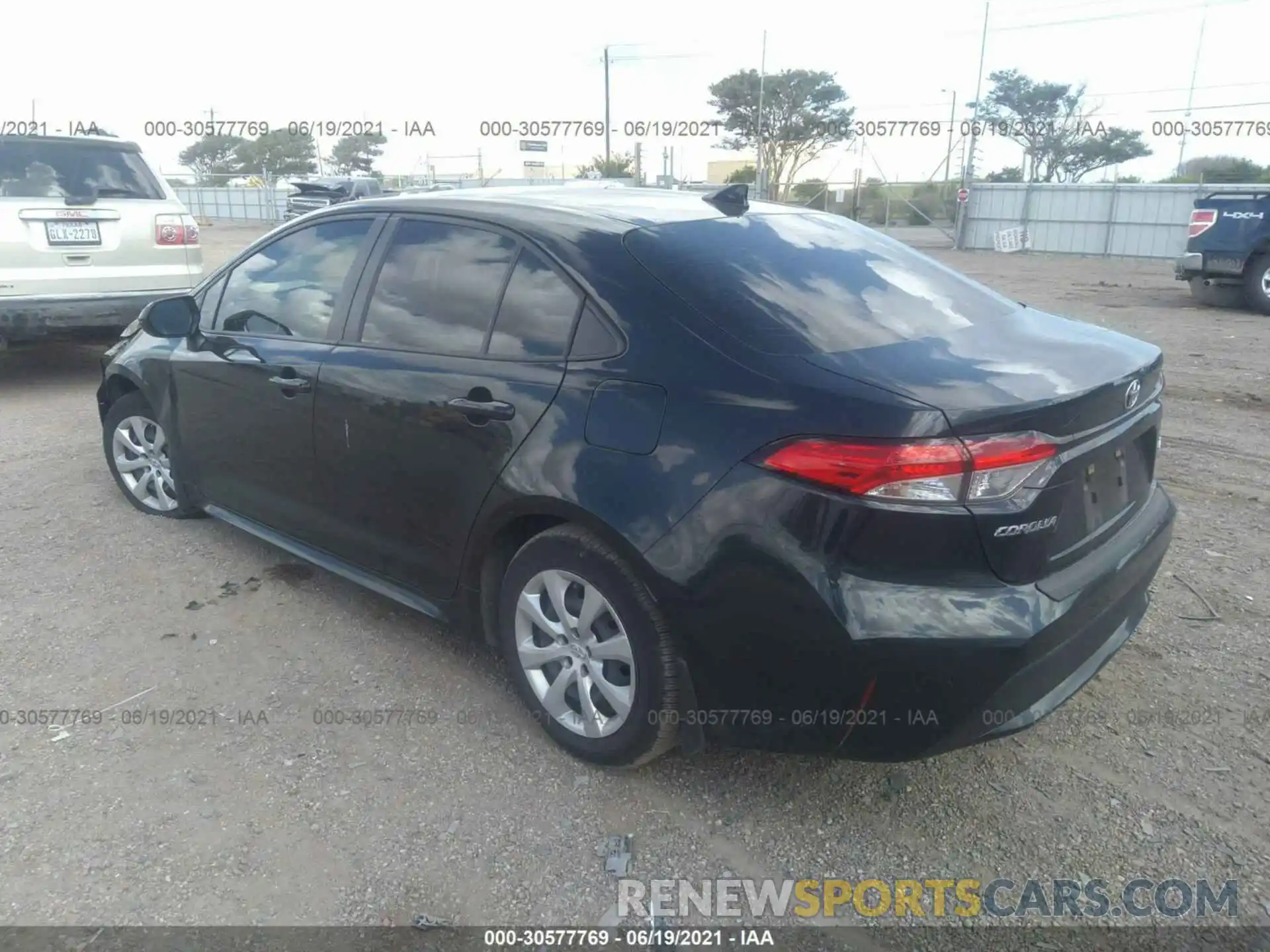 3 Photograph of a damaged car JTDEPRAE3LJ114508 TOYOTA COROLLA 2020