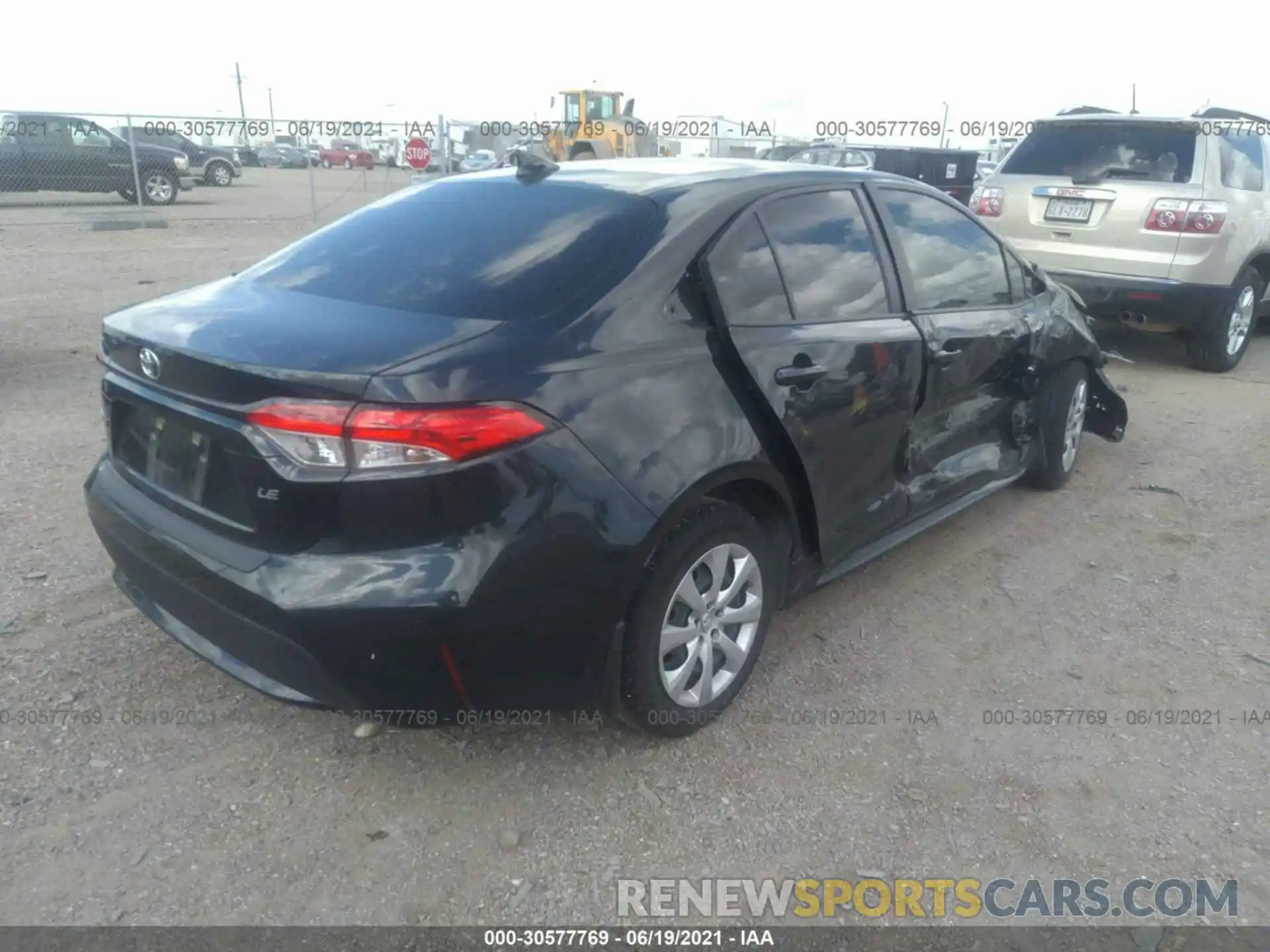 4 Photograph of a damaged car JTDEPRAE3LJ114508 TOYOTA COROLLA 2020