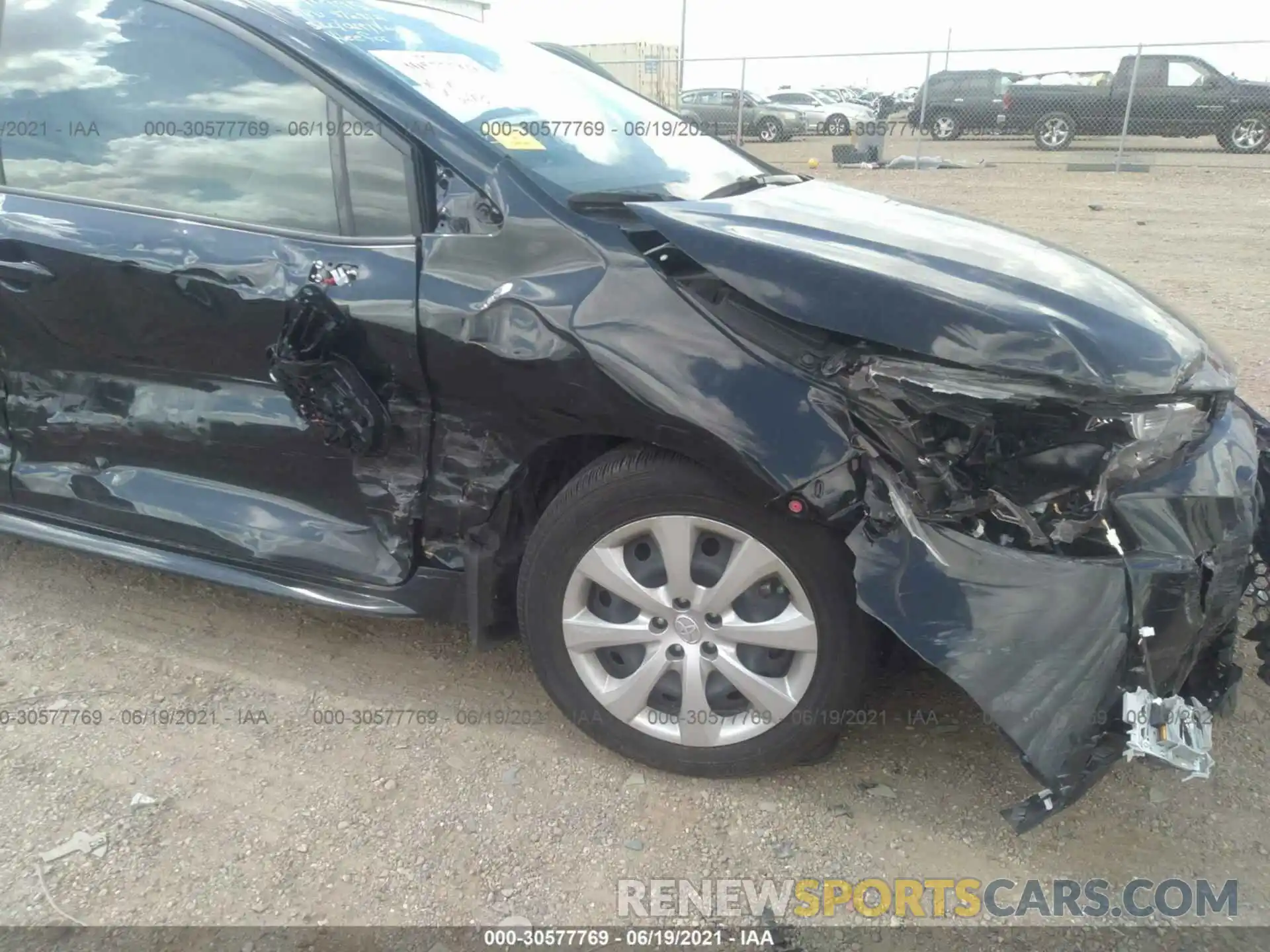 6 Photograph of a damaged car JTDEPRAE3LJ114508 TOYOTA COROLLA 2020