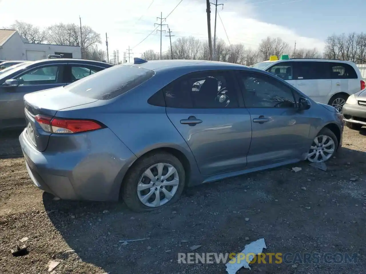 3 Photograph of a damaged car JTDEPRAE3LJ114749 TOYOTA COROLLA 2020