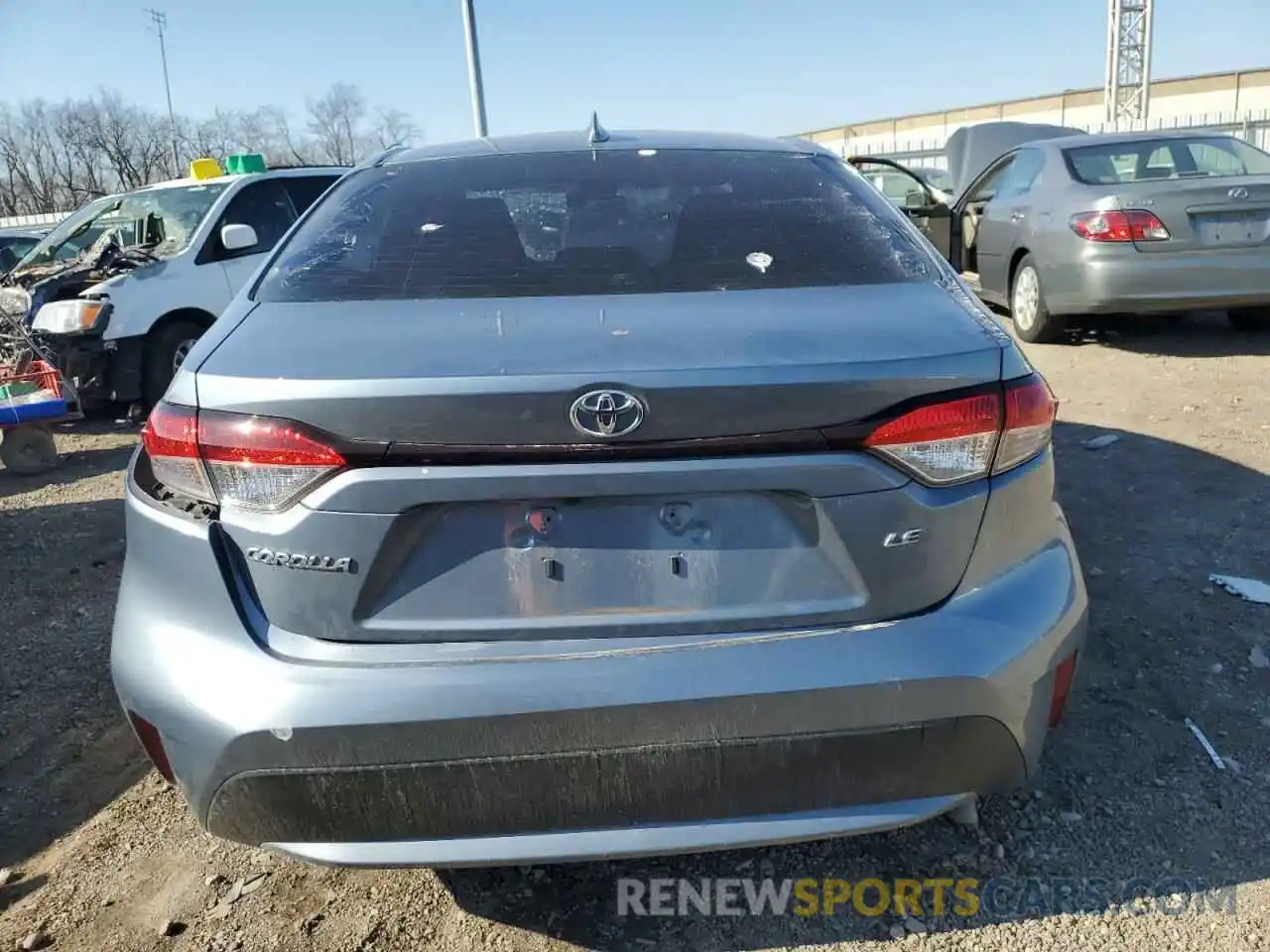 6 Photograph of a damaged car JTDEPRAE3LJ114749 TOYOTA COROLLA 2020