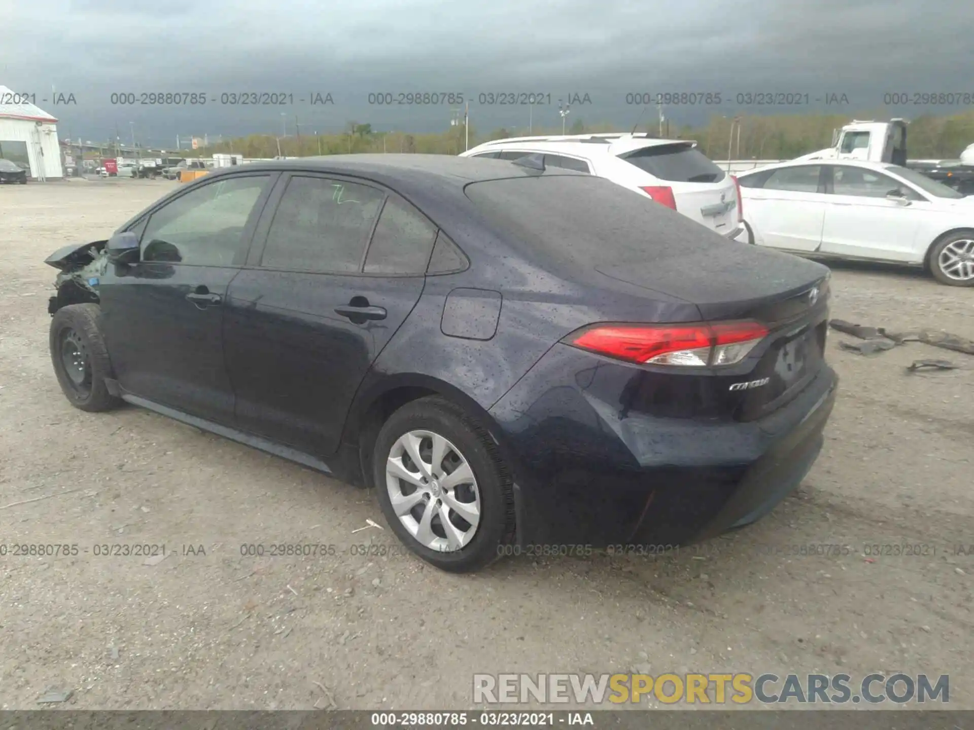 3 Photograph of a damaged car JTDEPRAE3LJ114914 TOYOTA COROLLA 2020