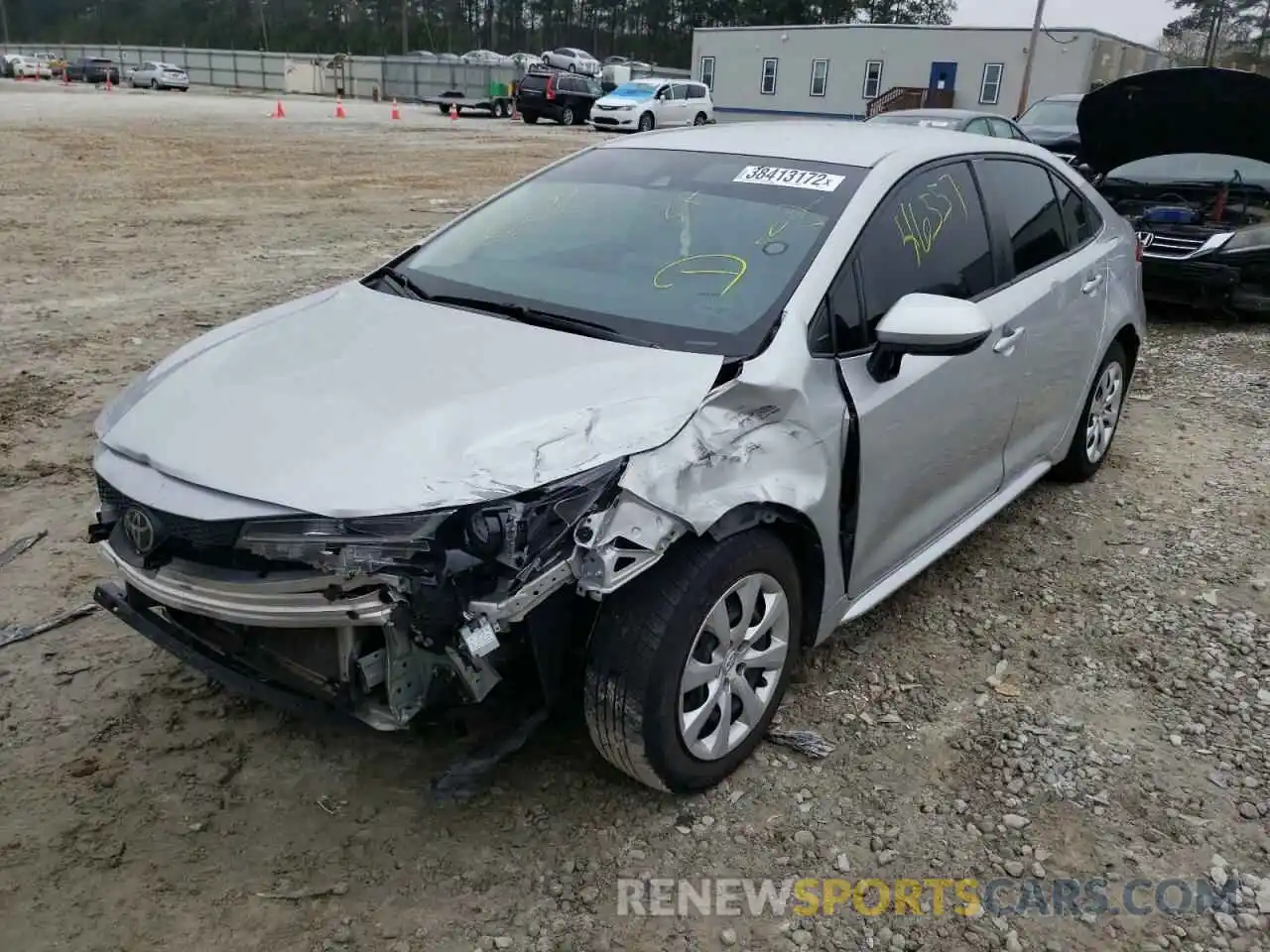 2 Photograph of a damaged car JTDEPRAE3LJ114931 TOYOTA COROLLA 2020