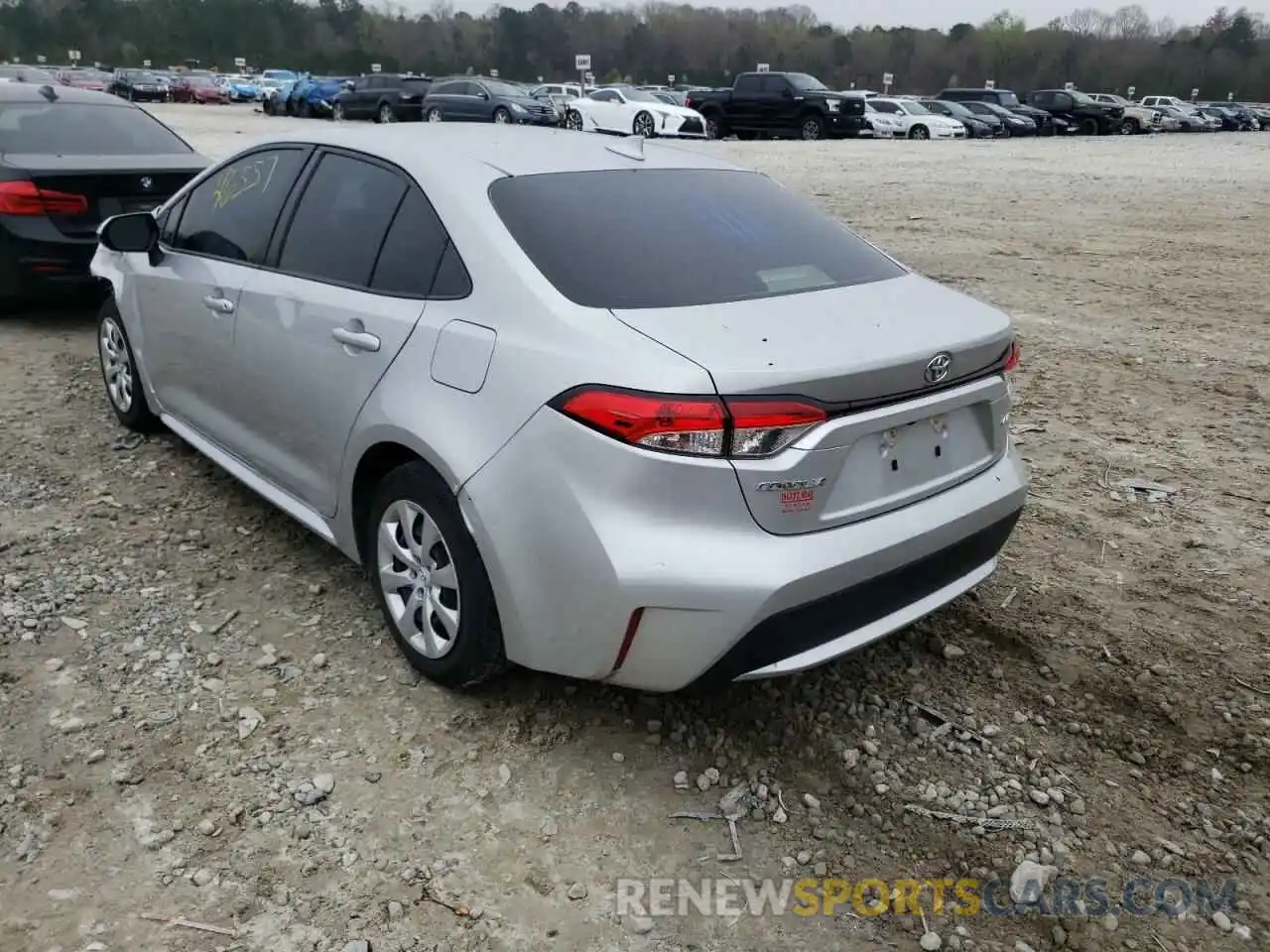 3 Photograph of a damaged car JTDEPRAE3LJ114931 TOYOTA COROLLA 2020