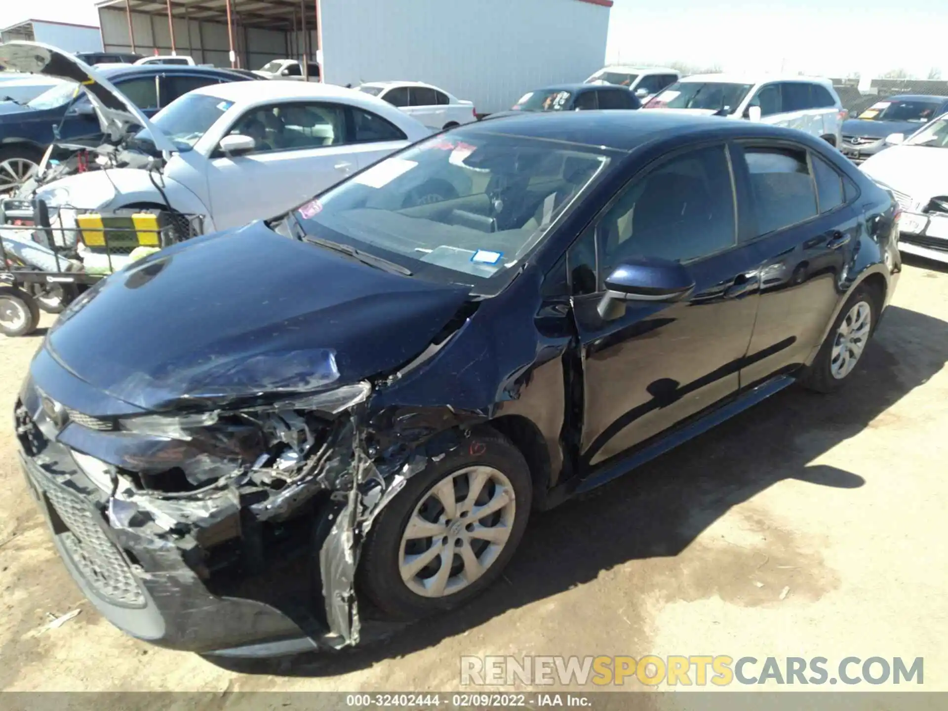 2 Photograph of a damaged car JTDEPRAE3LJ115450 TOYOTA COROLLA 2020