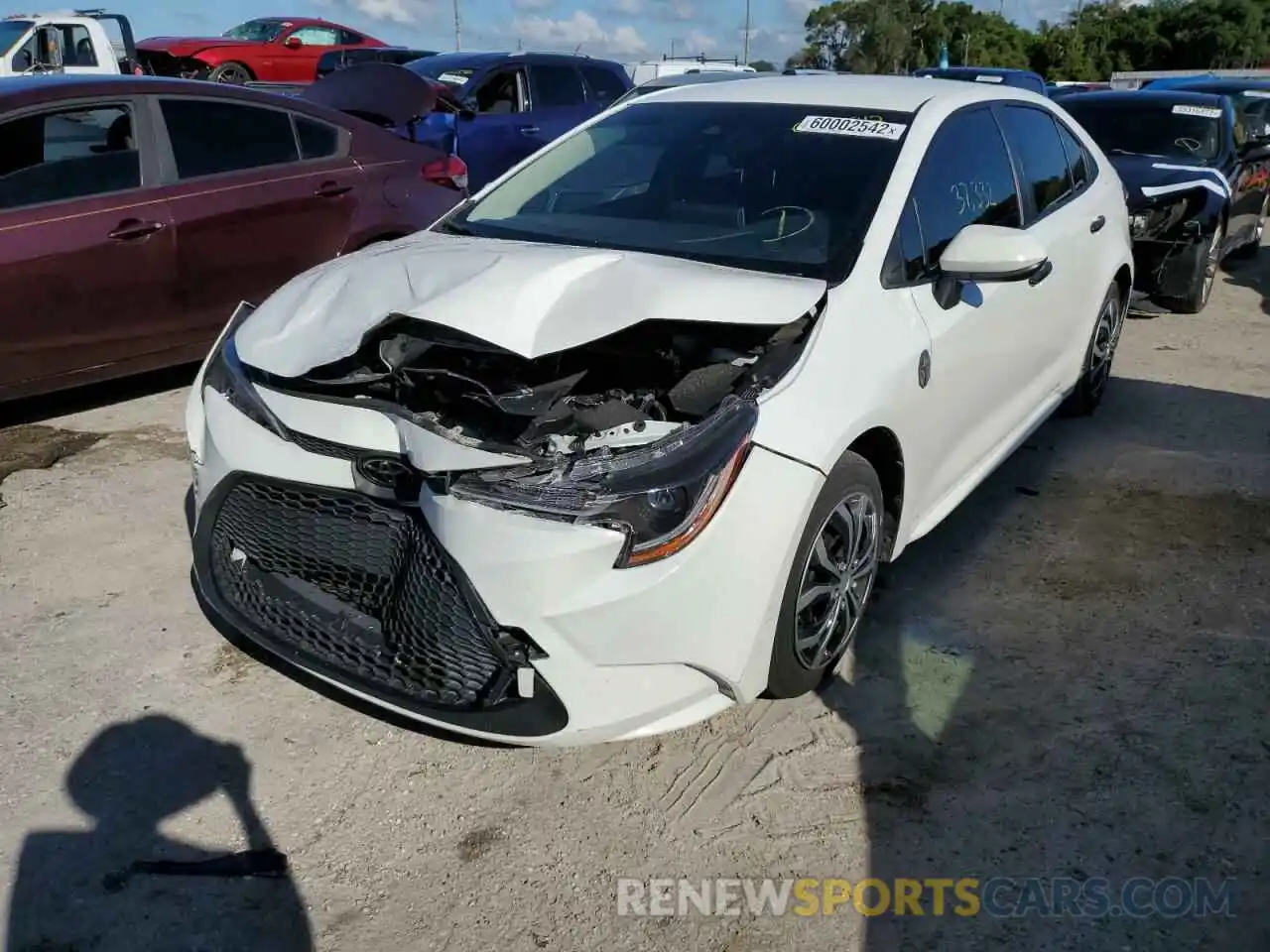 2 Photograph of a damaged car JTDEPRAE3LJ116002 TOYOTA COROLLA 2020