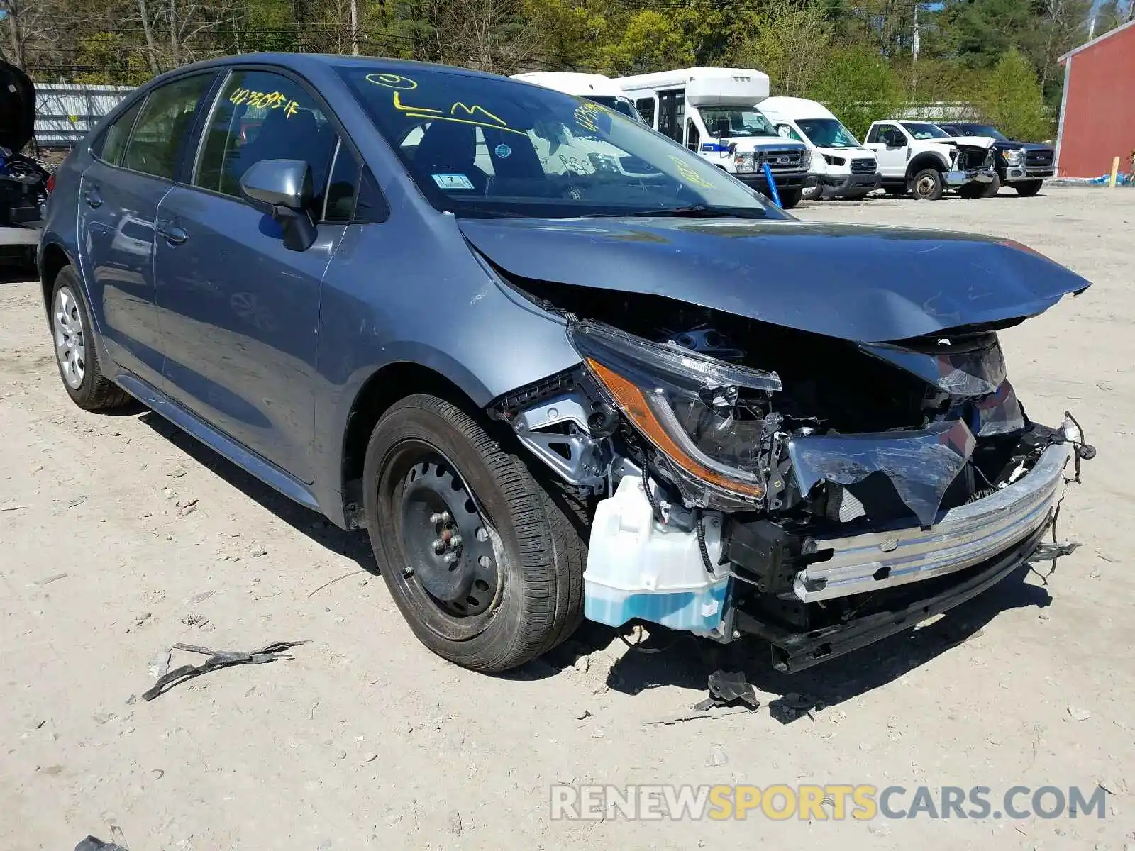 1 Photograph of a damaged car JTDEPRAE3LJ116016 TOYOTA COROLLA 2020