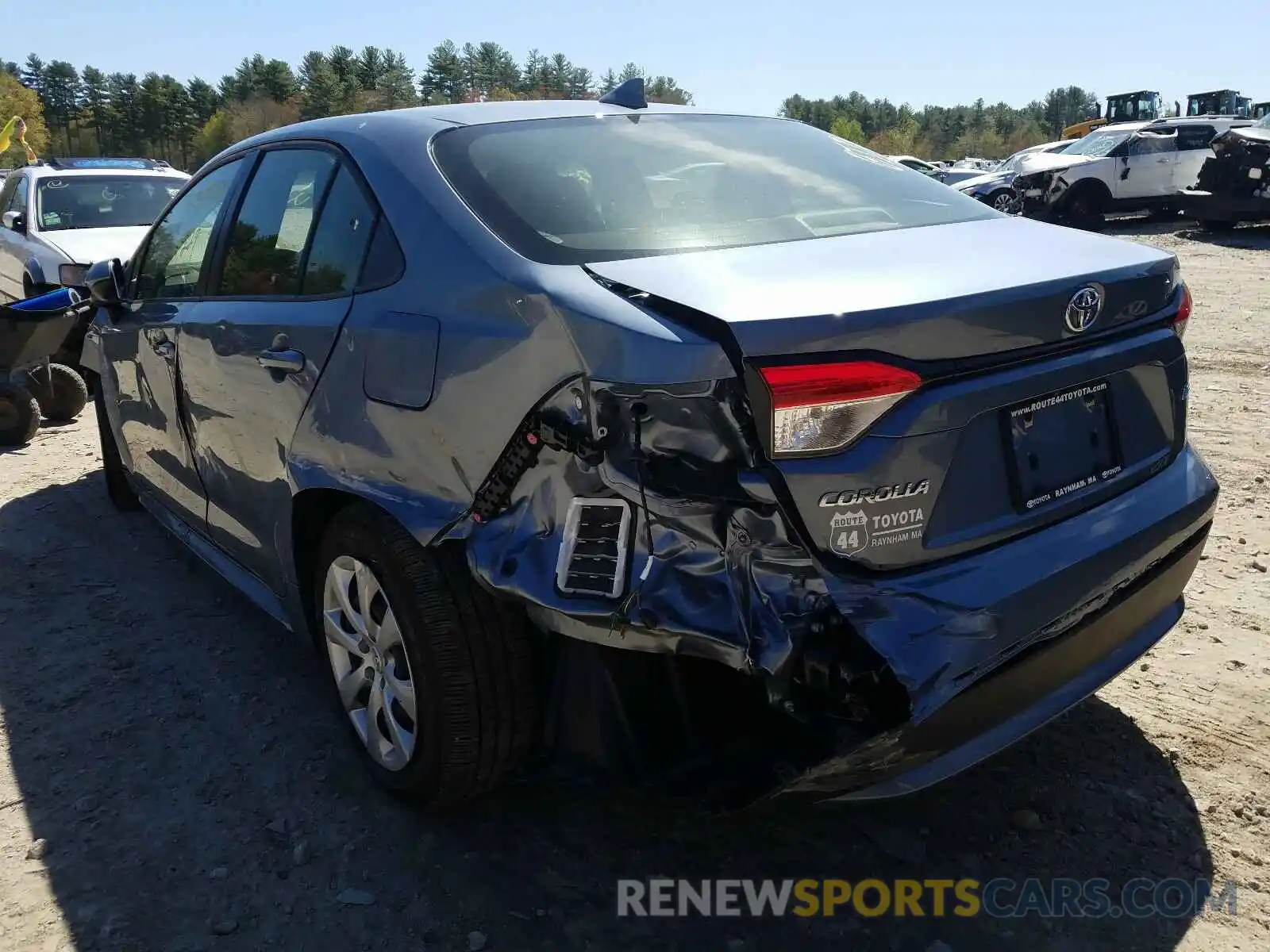 3 Photograph of a damaged car JTDEPRAE3LJ116016 TOYOTA COROLLA 2020