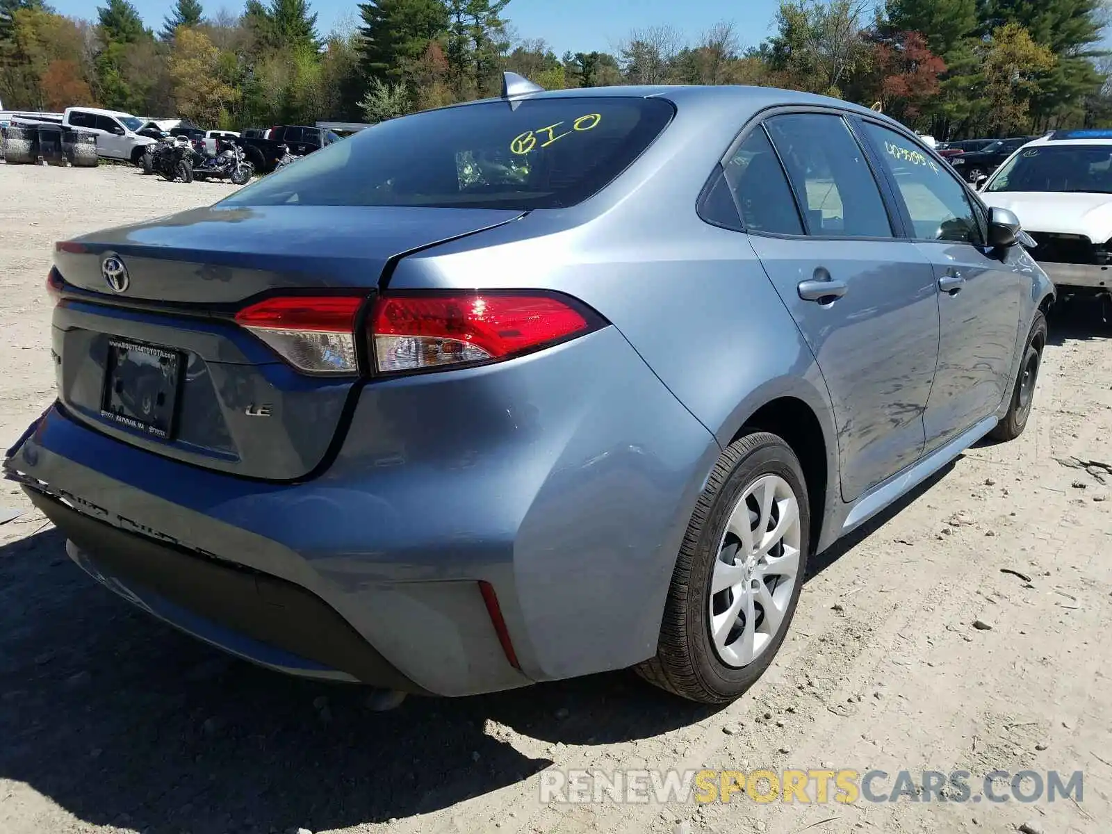 4 Photograph of a damaged car JTDEPRAE3LJ116016 TOYOTA COROLLA 2020