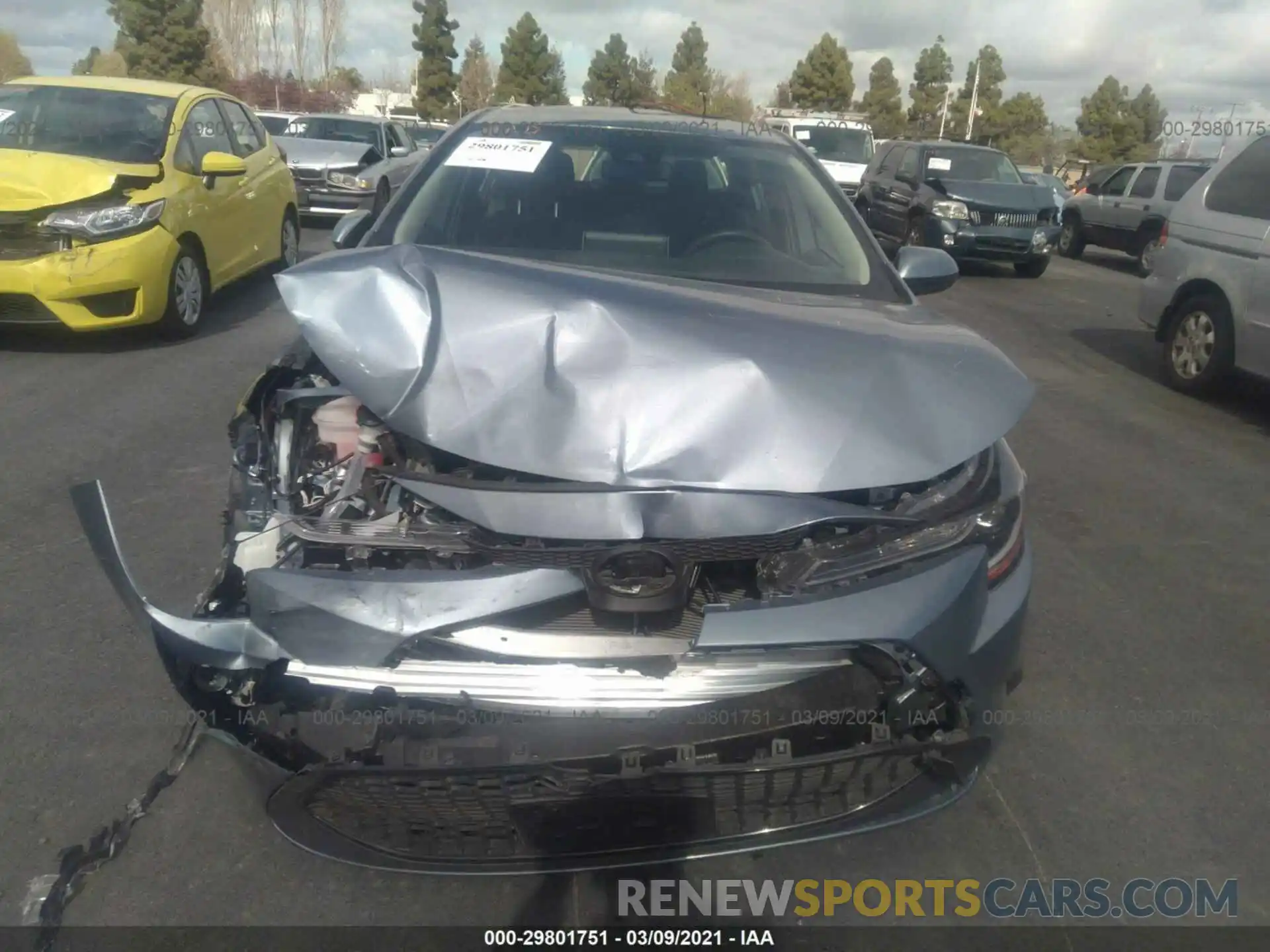 6 Photograph of a damaged car JTDEPRAE3LJ116369 TOYOTA COROLLA 2020