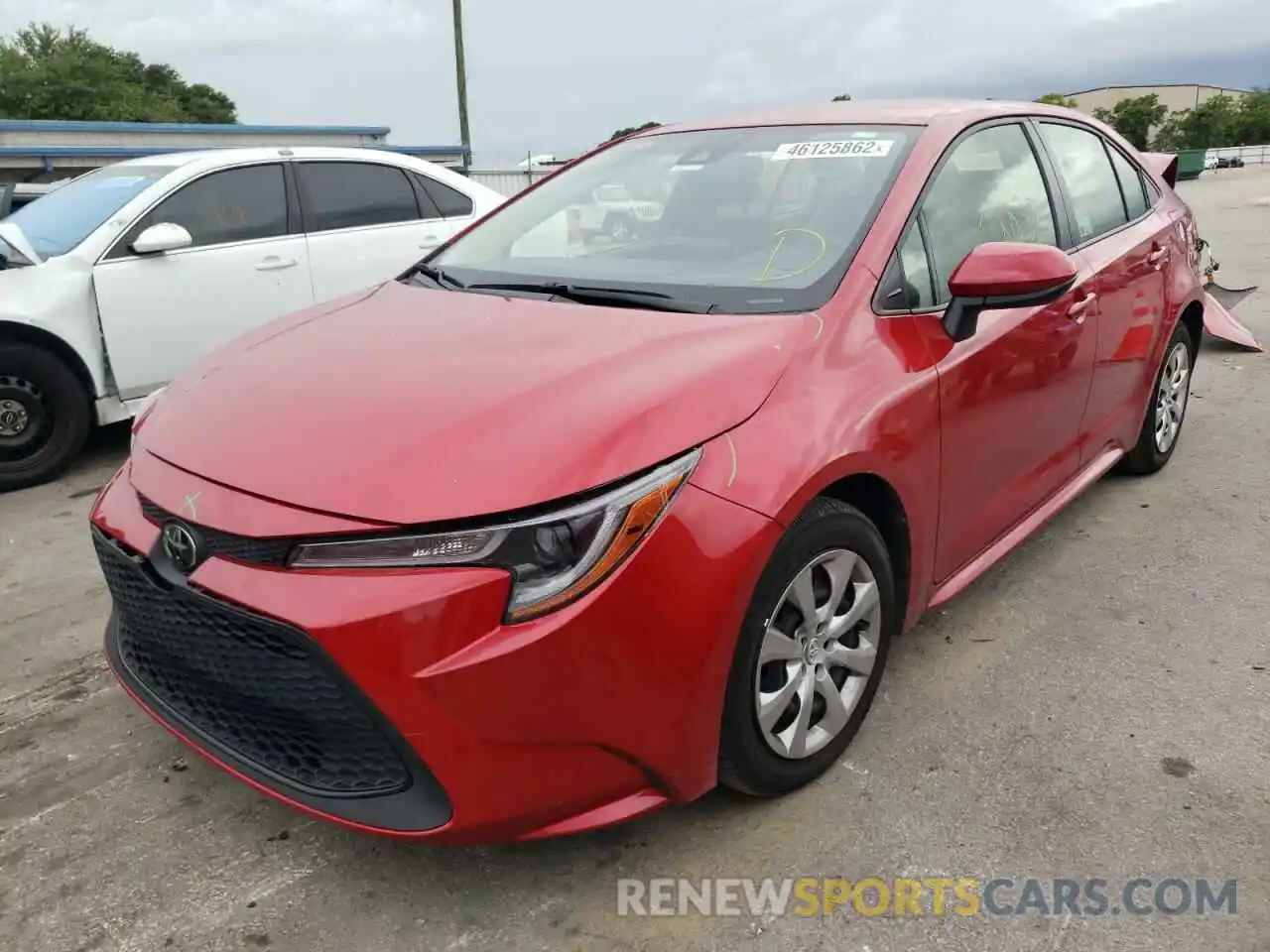 2 Photograph of a damaged car JTDEPRAE3LJ116372 TOYOTA COROLLA 2020