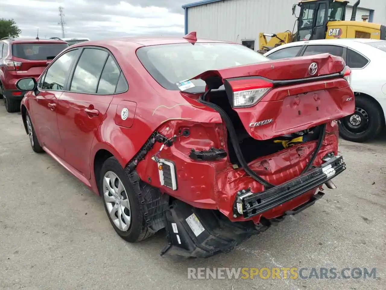 3 Photograph of a damaged car JTDEPRAE3LJ116372 TOYOTA COROLLA 2020