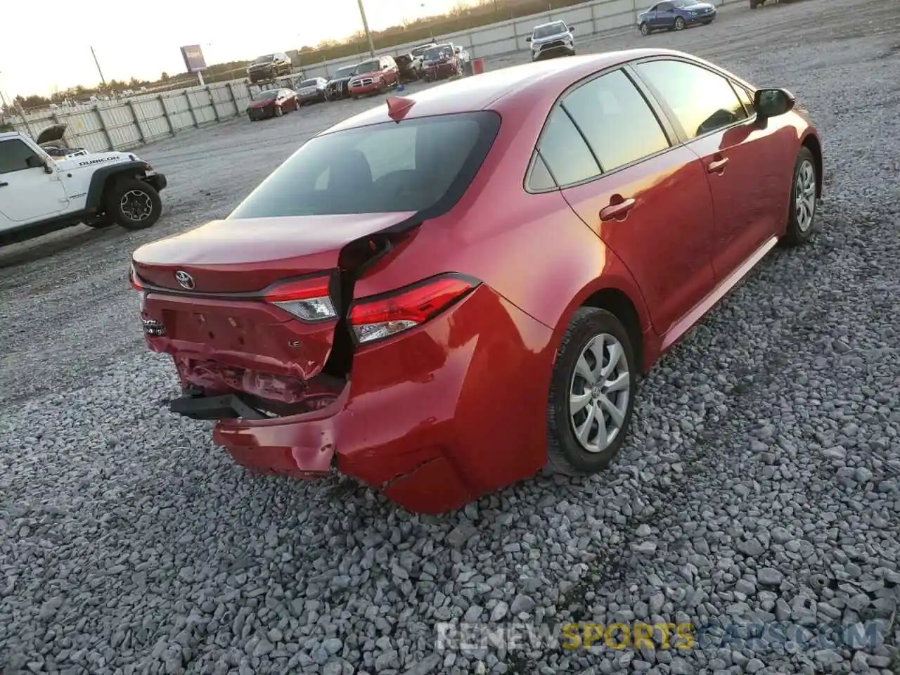 4 Photograph of a damaged car JTDEPRAE3LJ116520 TOYOTA COROLLA 2020