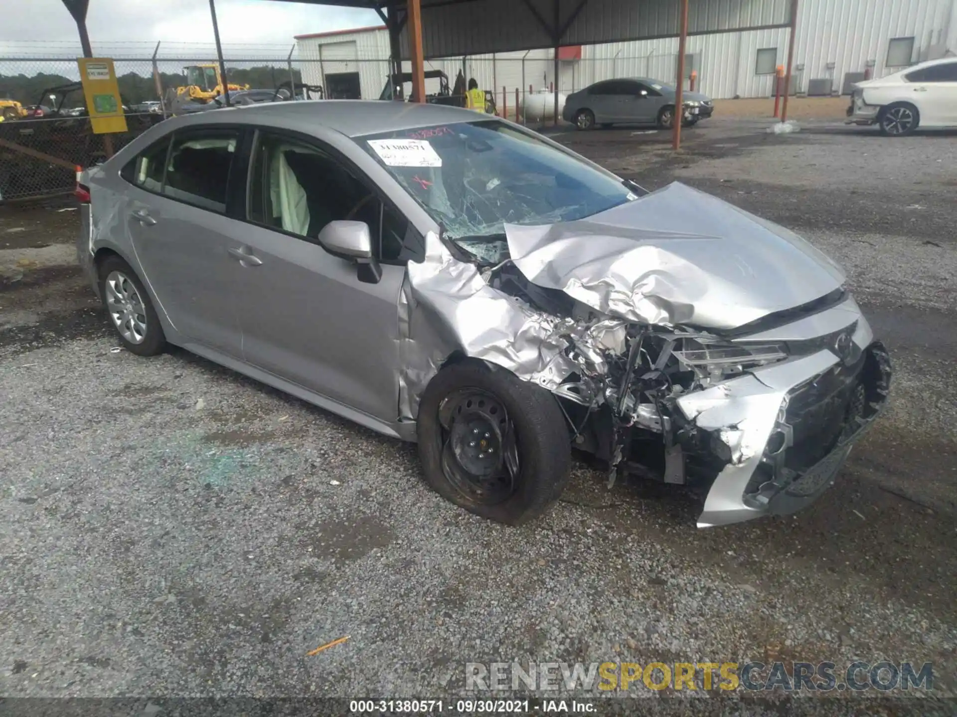 1 Photograph of a damaged car JTDEPRAE3LJ116873 TOYOTA COROLLA 2020