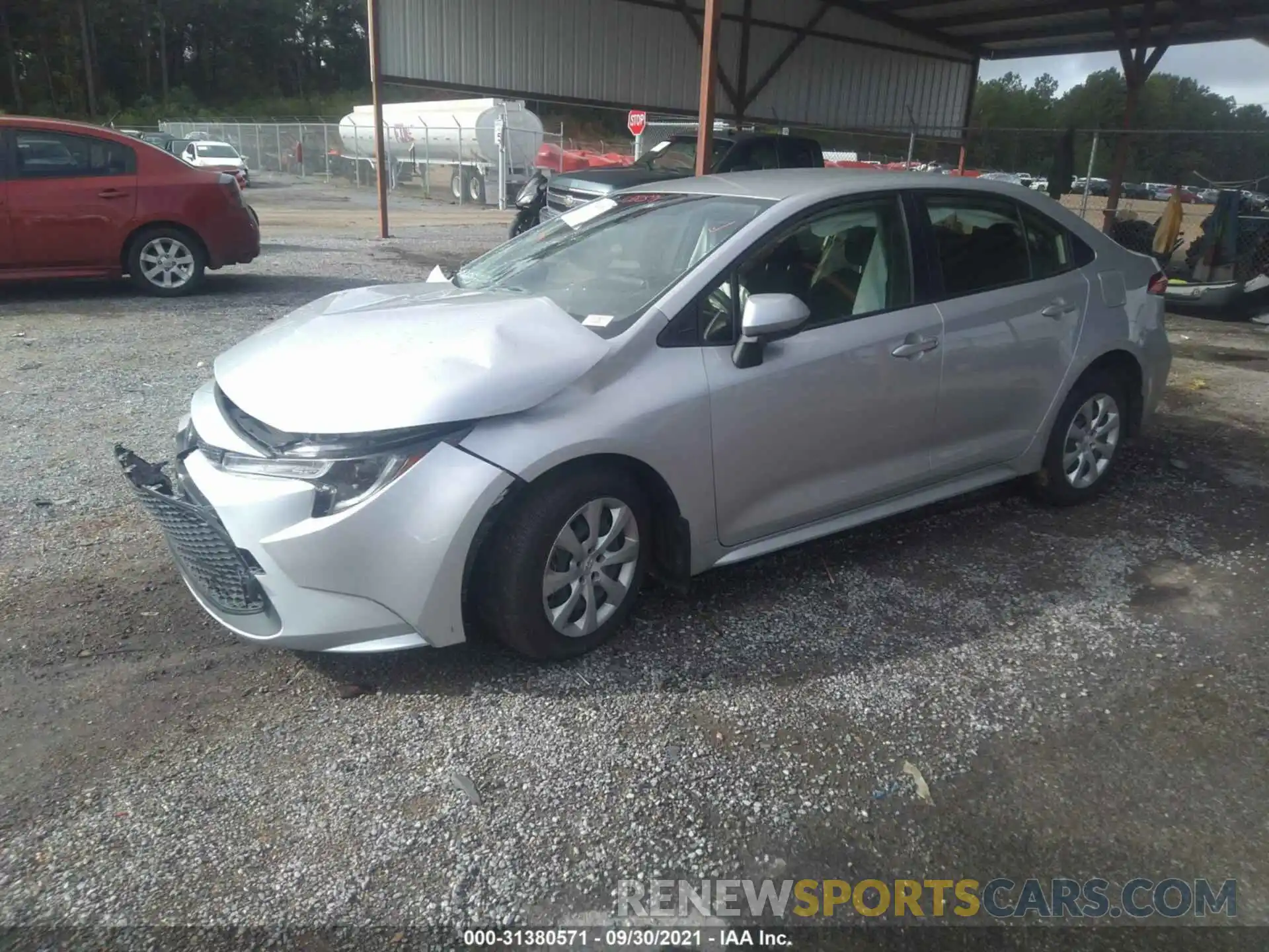 2 Photograph of a damaged car JTDEPRAE3LJ116873 TOYOTA COROLLA 2020