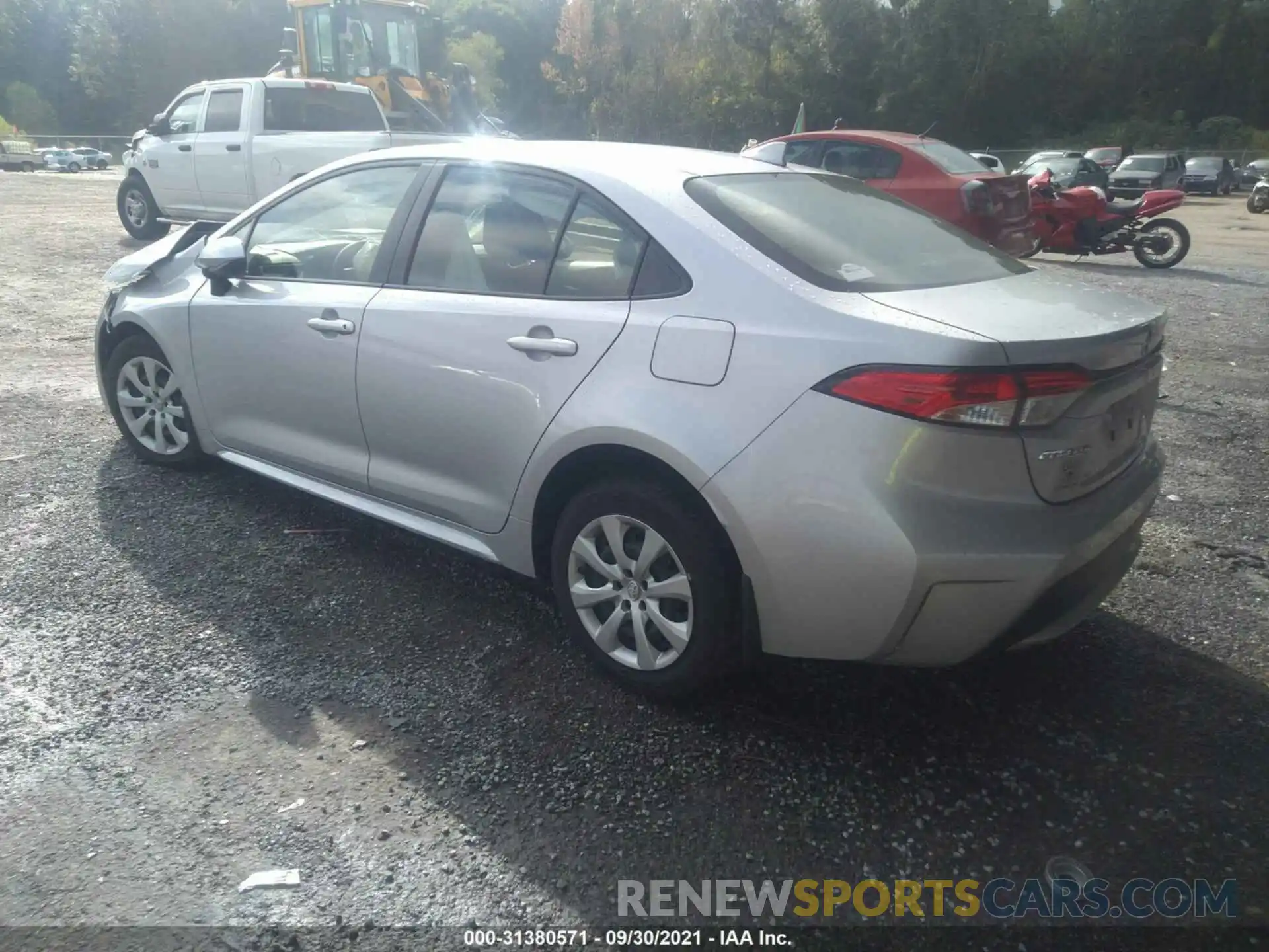 3 Photograph of a damaged car JTDEPRAE3LJ116873 TOYOTA COROLLA 2020