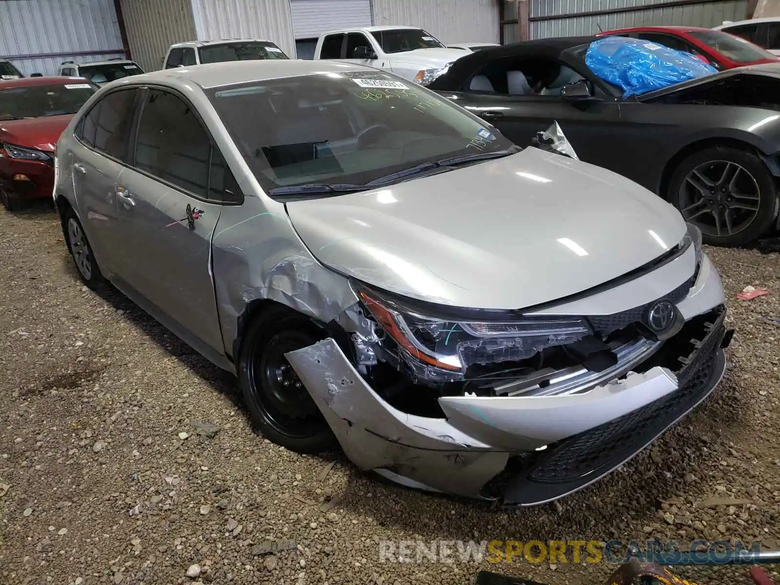 1 Photograph of a damaged car JTDEPRAE3LJ117134 TOYOTA COROLLA 2020