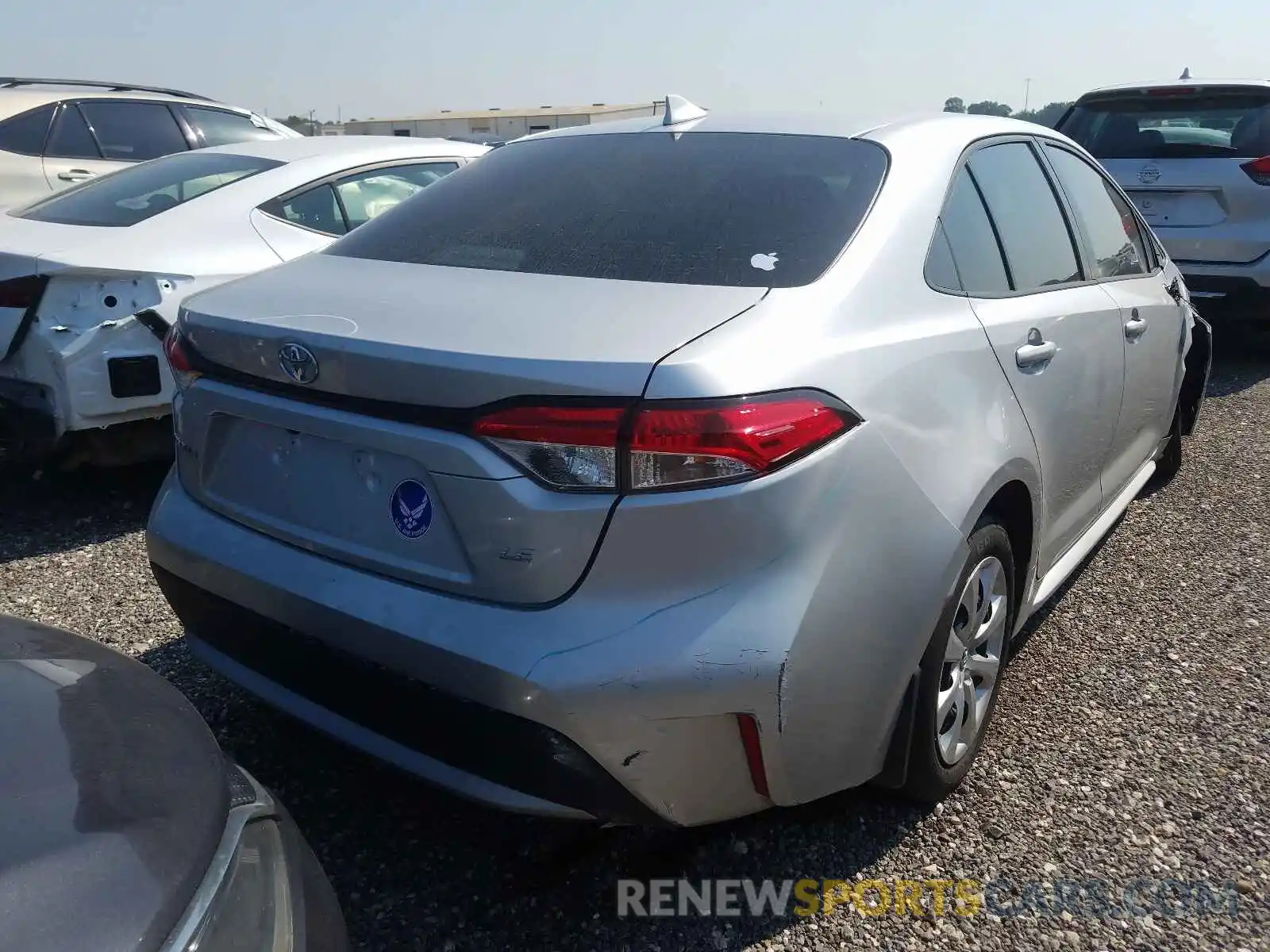 4 Photograph of a damaged car JTDEPRAE3LJ117134 TOYOTA COROLLA 2020