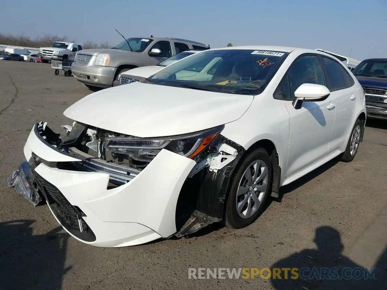 2 Photograph of a damaged car JTDEPRAE4LJ000632 TOYOTA COROLLA 2020