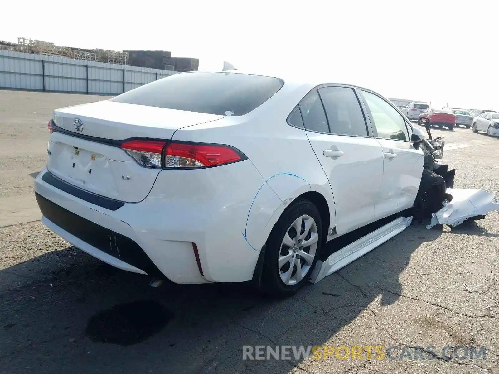 4 Photograph of a damaged car JTDEPRAE4LJ000632 TOYOTA COROLLA 2020