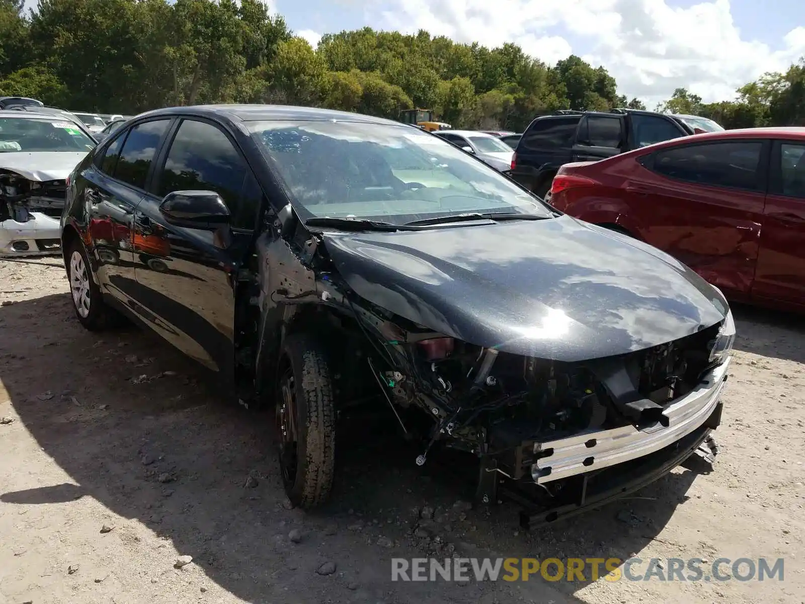 1 Photograph of a damaged car JTDEPRAE4LJ001845 TOYOTA COROLLA 2020