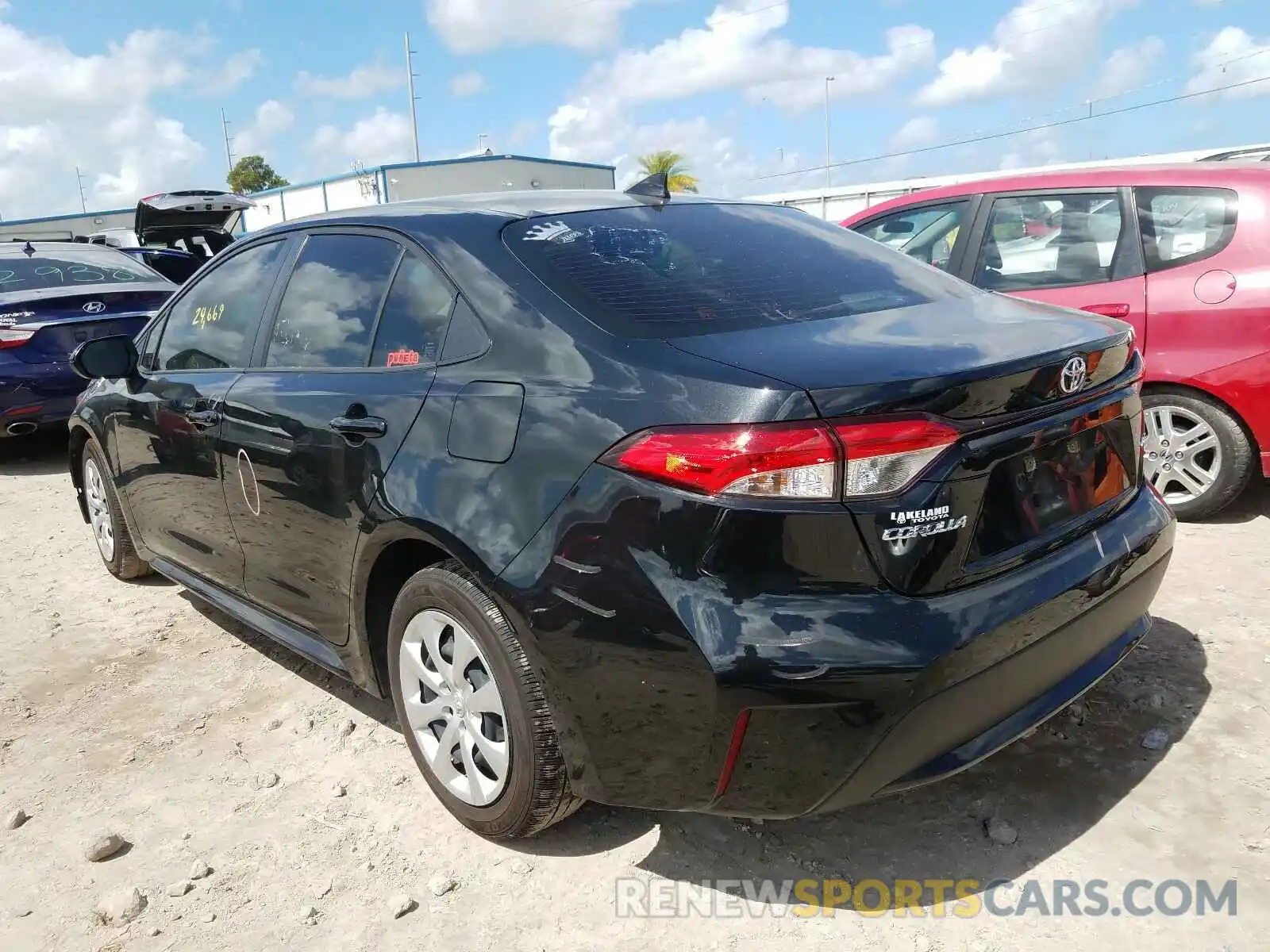 3 Photograph of a damaged car JTDEPRAE4LJ001845 TOYOTA COROLLA 2020