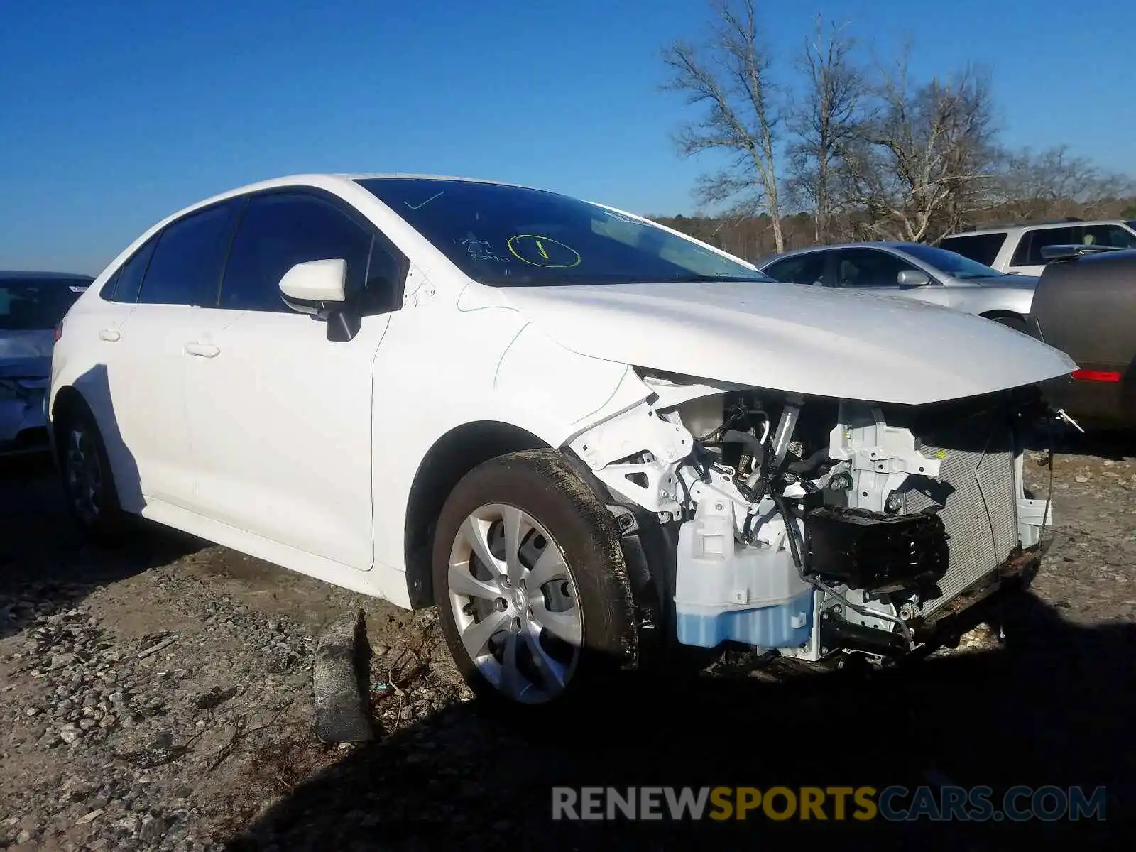 1 Photograph of a damaged car JTDEPRAE4LJ002090 TOYOTA COROLLA 2020