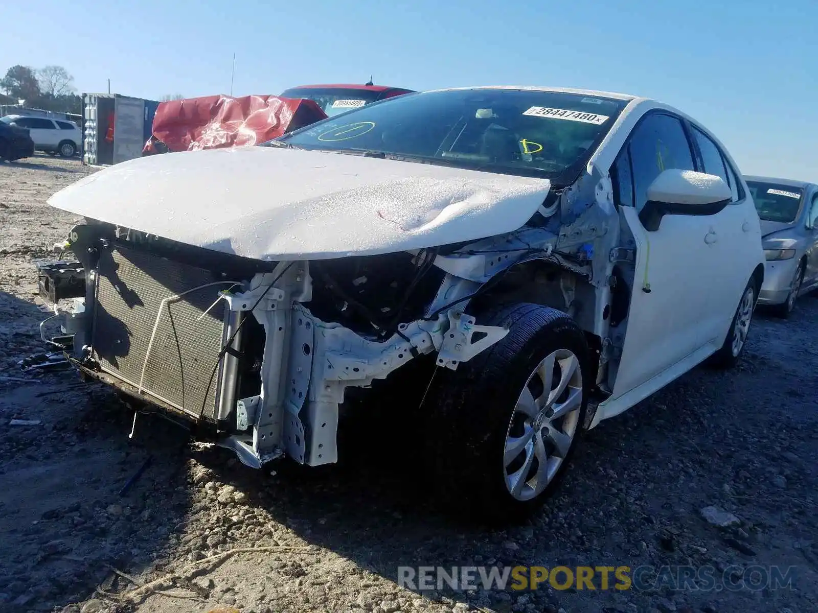 2 Photograph of a damaged car JTDEPRAE4LJ002090 TOYOTA COROLLA 2020