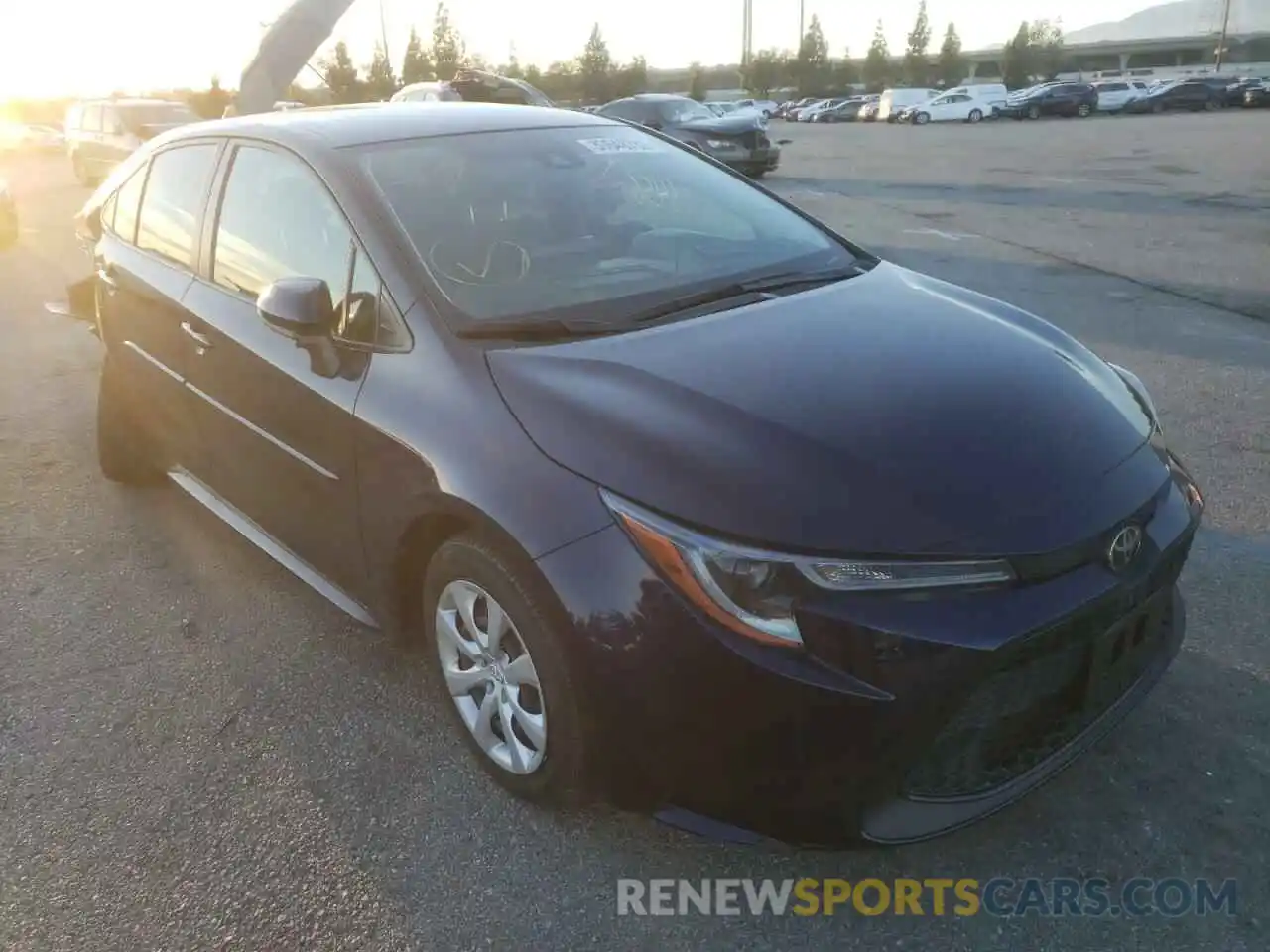 1 Photograph of a damaged car JTDEPRAE4LJ002395 TOYOTA COROLLA 2020