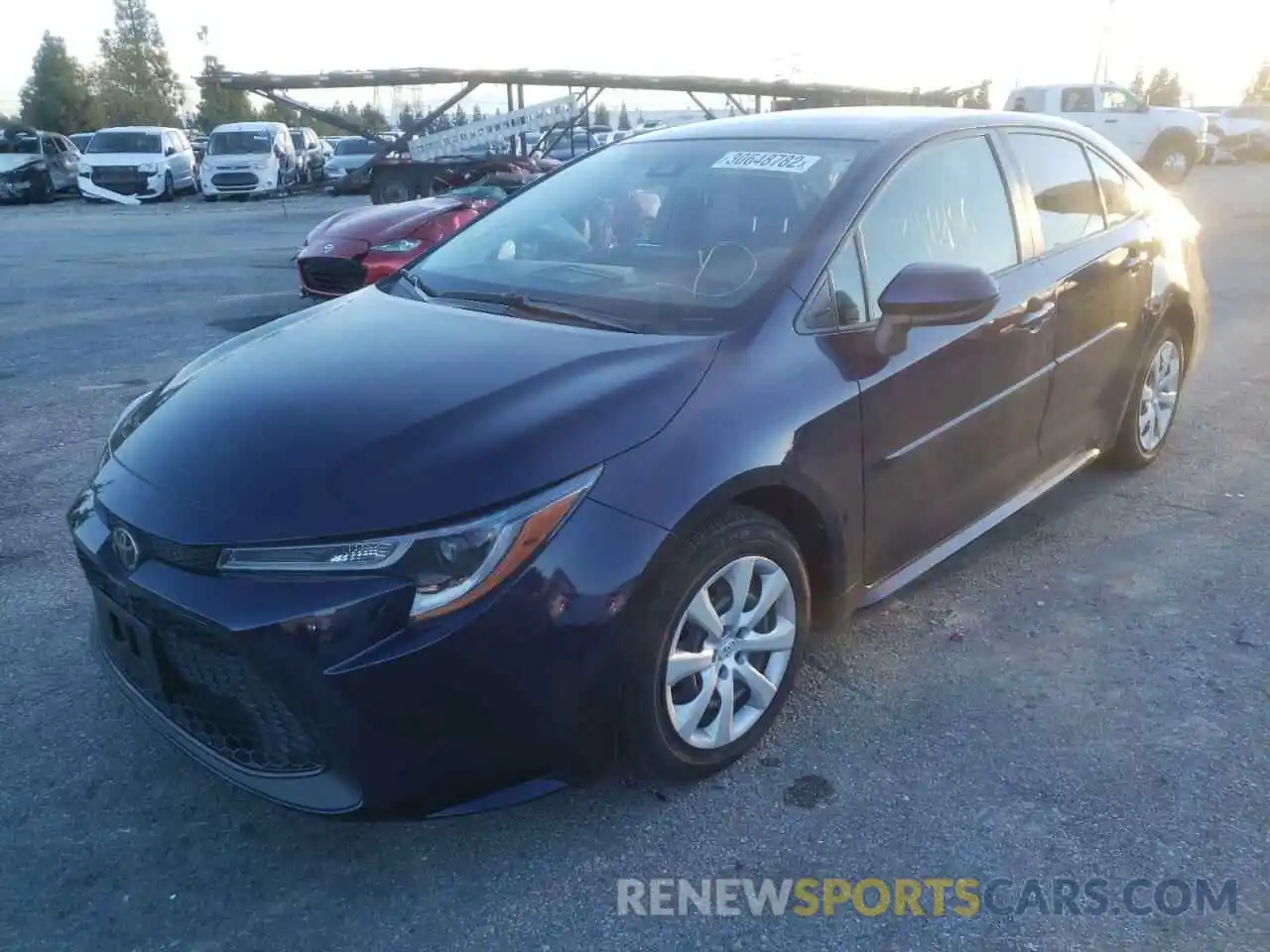 2 Photograph of a damaged car JTDEPRAE4LJ002395 TOYOTA COROLLA 2020