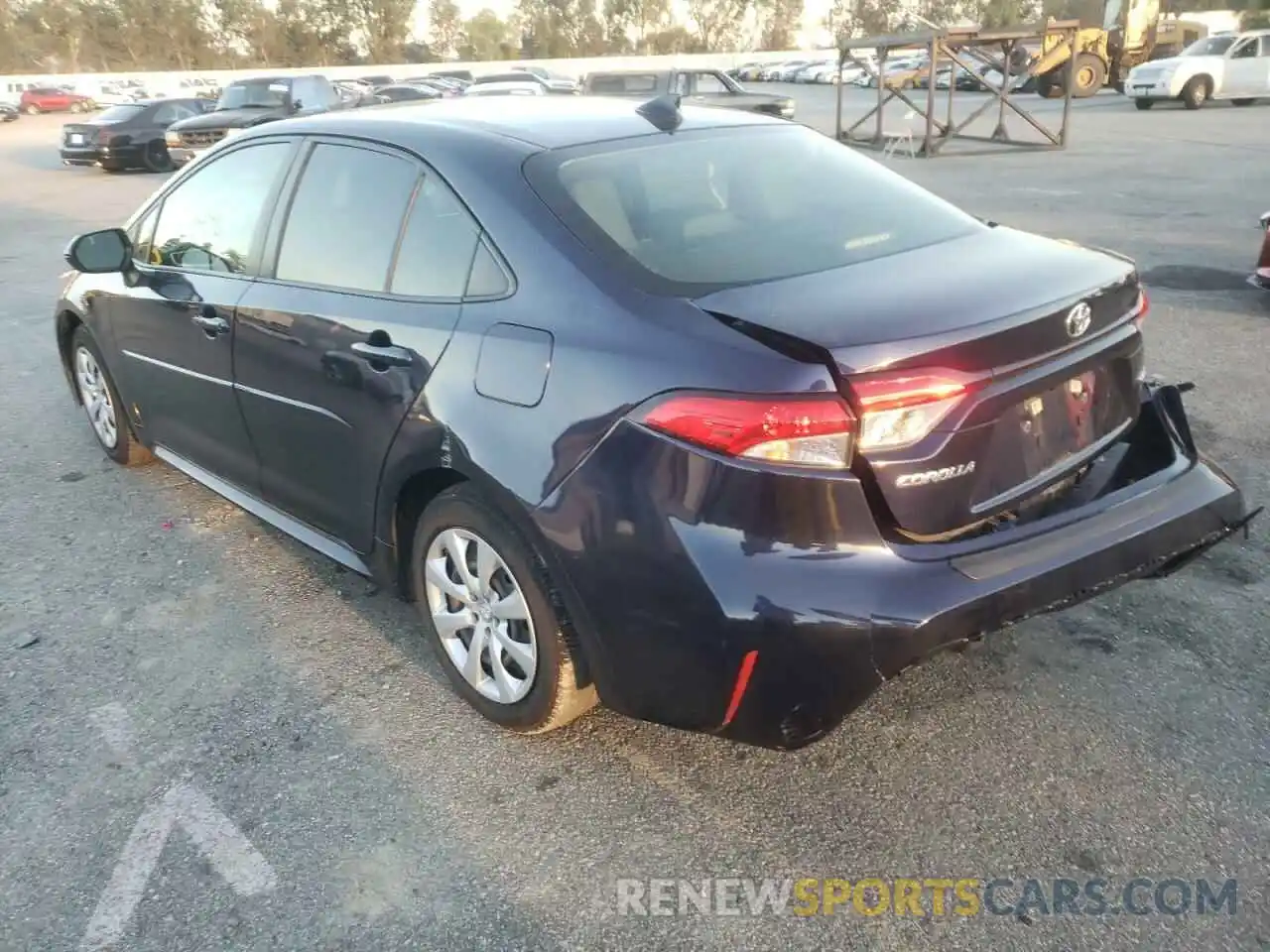 3 Photograph of a damaged car JTDEPRAE4LJ002395 TOYOTA COROLLA 2020