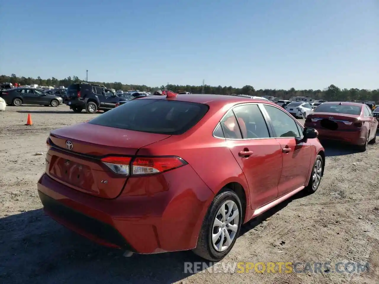 4 Photograph of a damaged car JTDEPRAE4LJ002722 TOYOTA COROLLA 2020