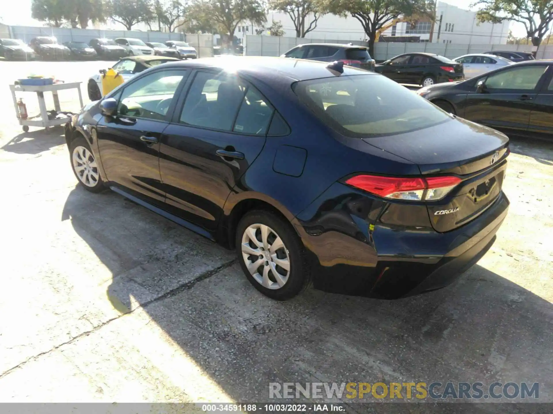 3 Photograph of a damaged car JTDEPRAE4LJ002784 TOYOTA COROLLA 2020