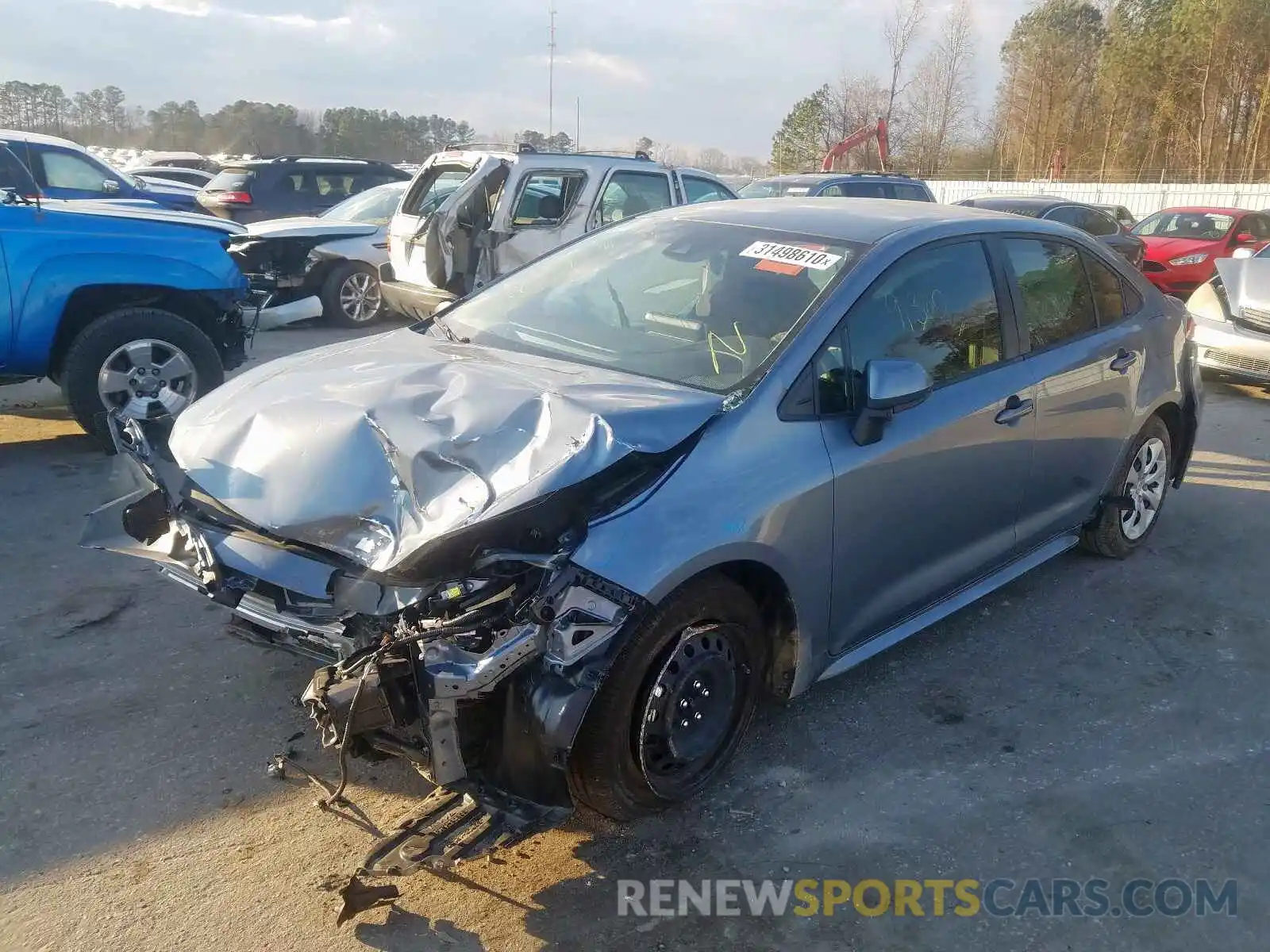 2 Photograph of a damaged car JTDEPRAE4LJ002932 TOYOTA COROLLA 2020