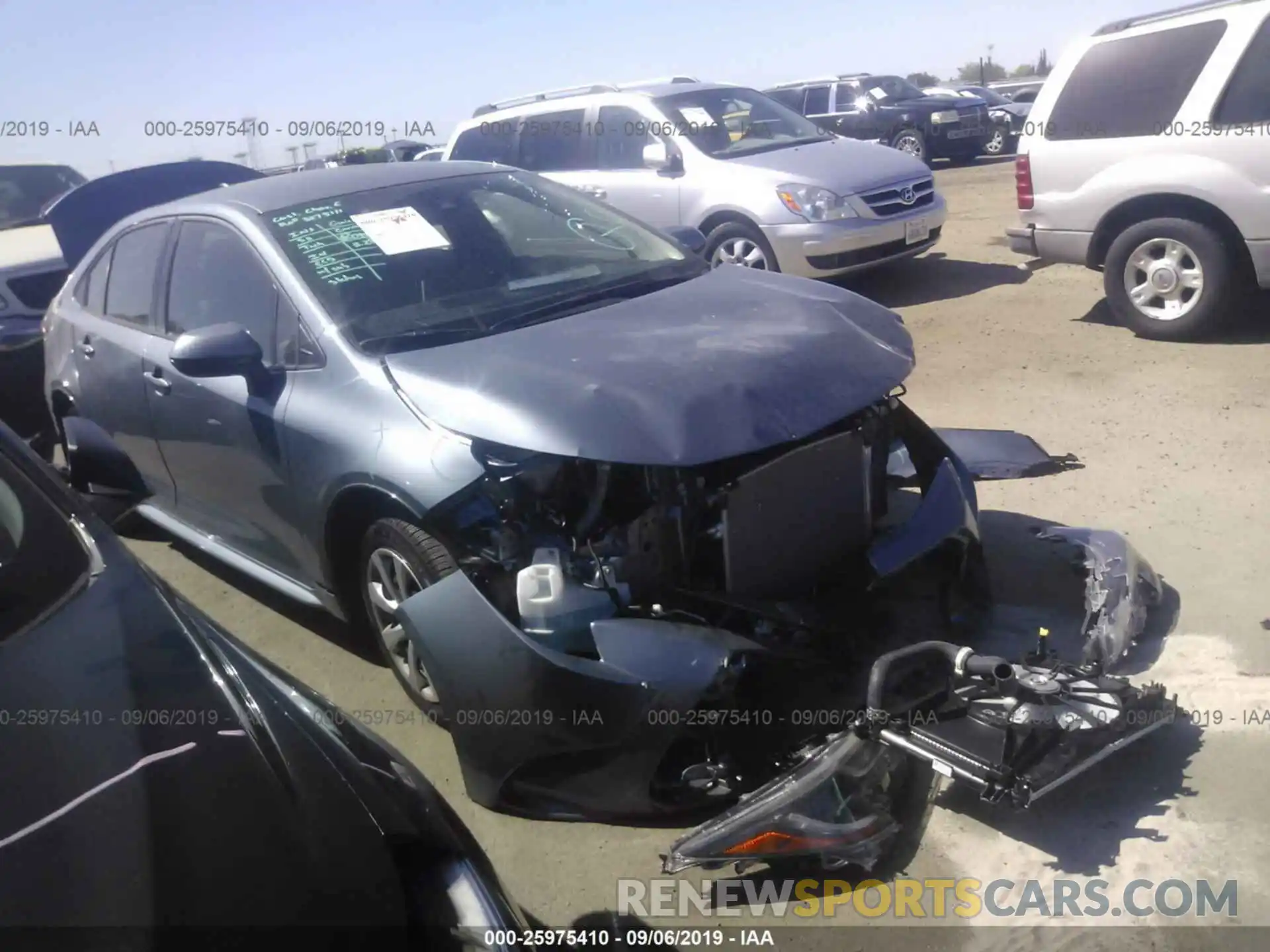 1 Photograph of a damaged car JTDEPRAE4LJ003420 TOYOTA COROLLA 2020