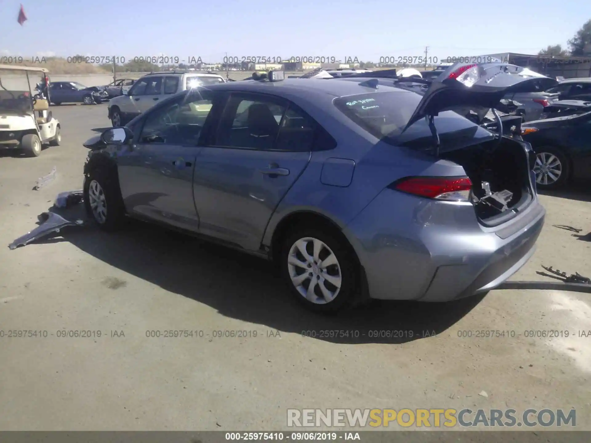 3 Photograph of a damaged car JTDEPRAE4LJ003420 TOYOTA COROLLA 2020