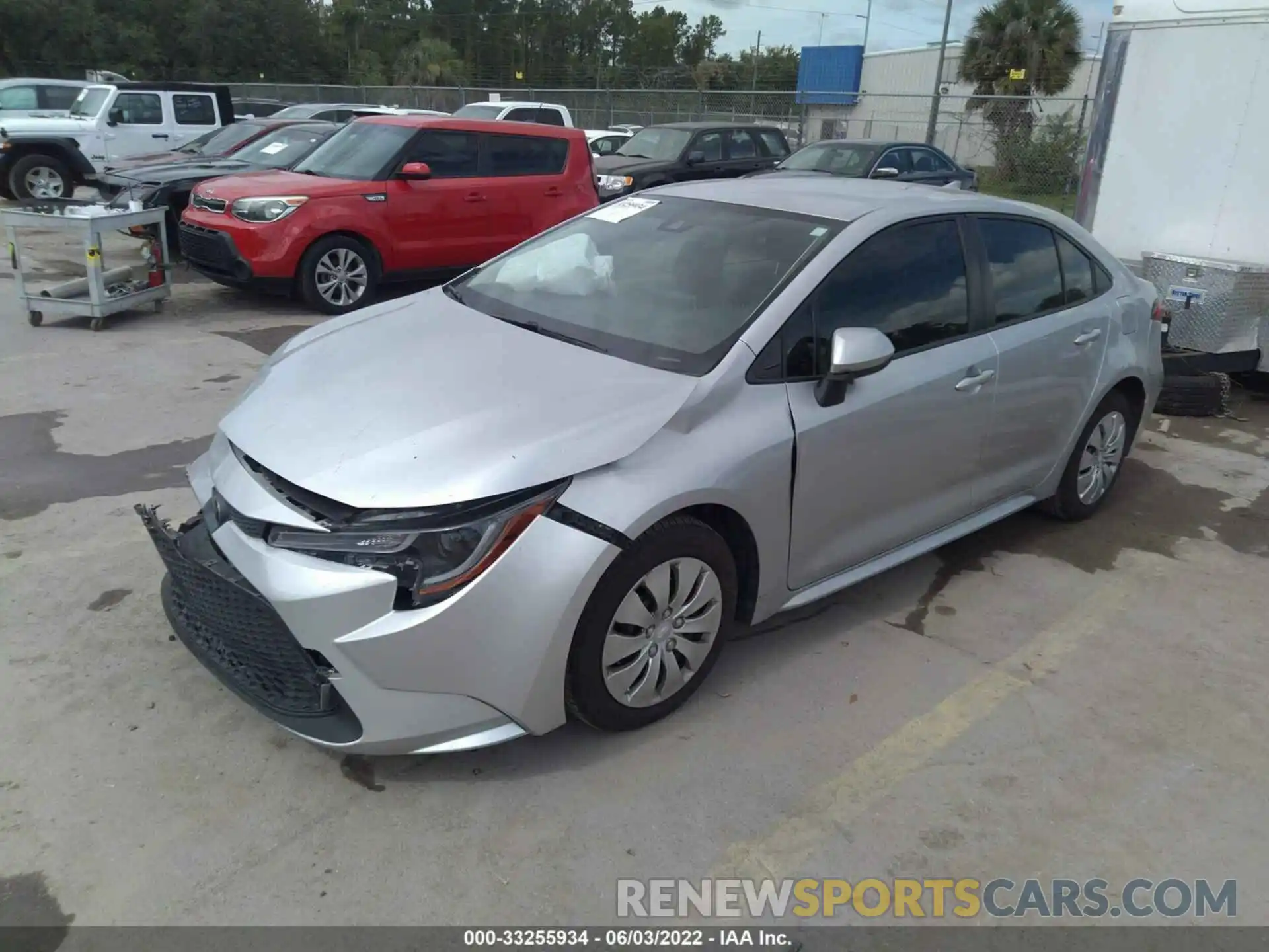 2 Photograph of a damaged car JTDEPRAE4LJ003482 TOYOTA COROLLA 2020