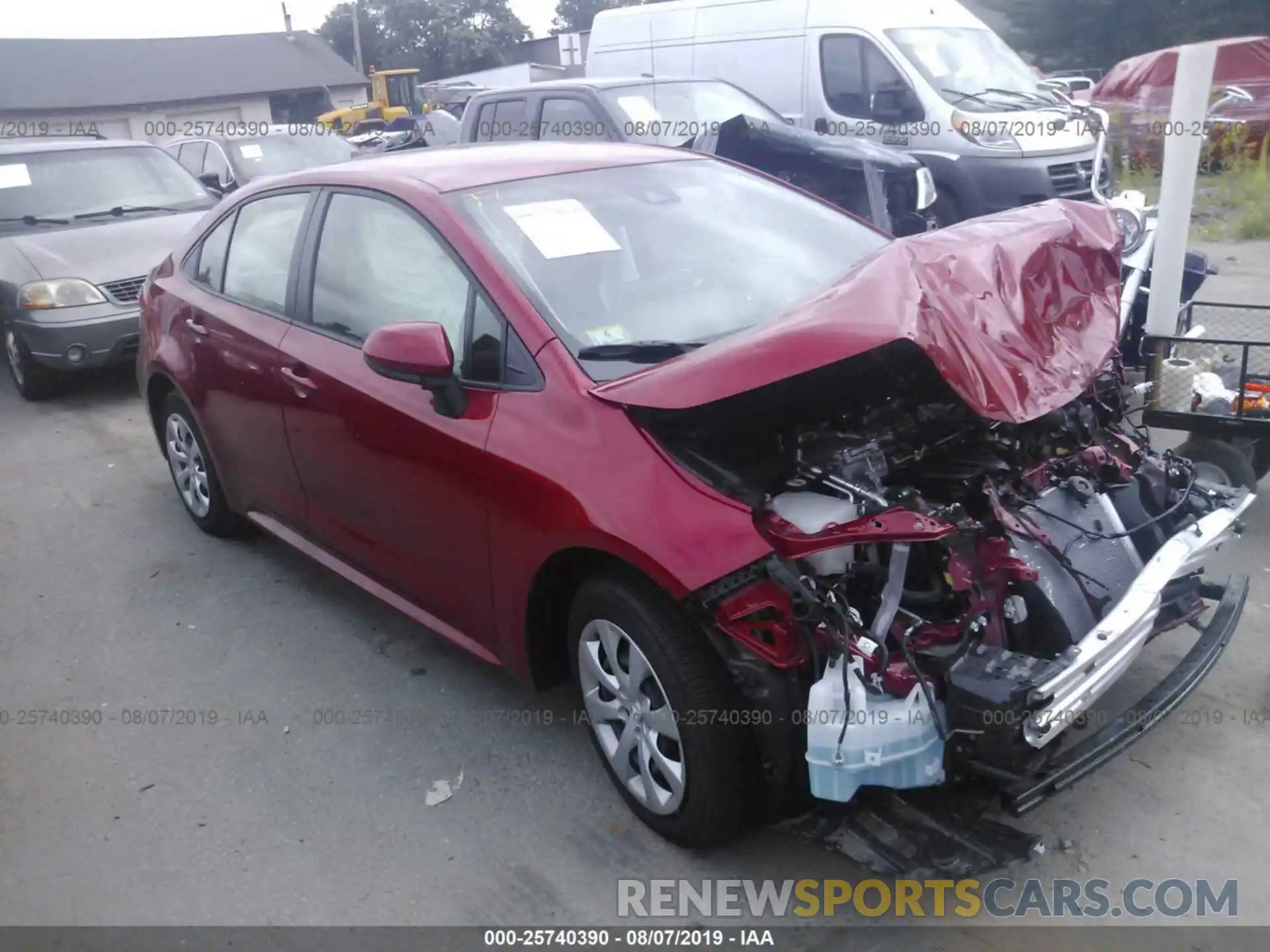 1 Photograph of a damaged car JTDEPRAE4LJ004700 TOYOTA COROLLA 2020