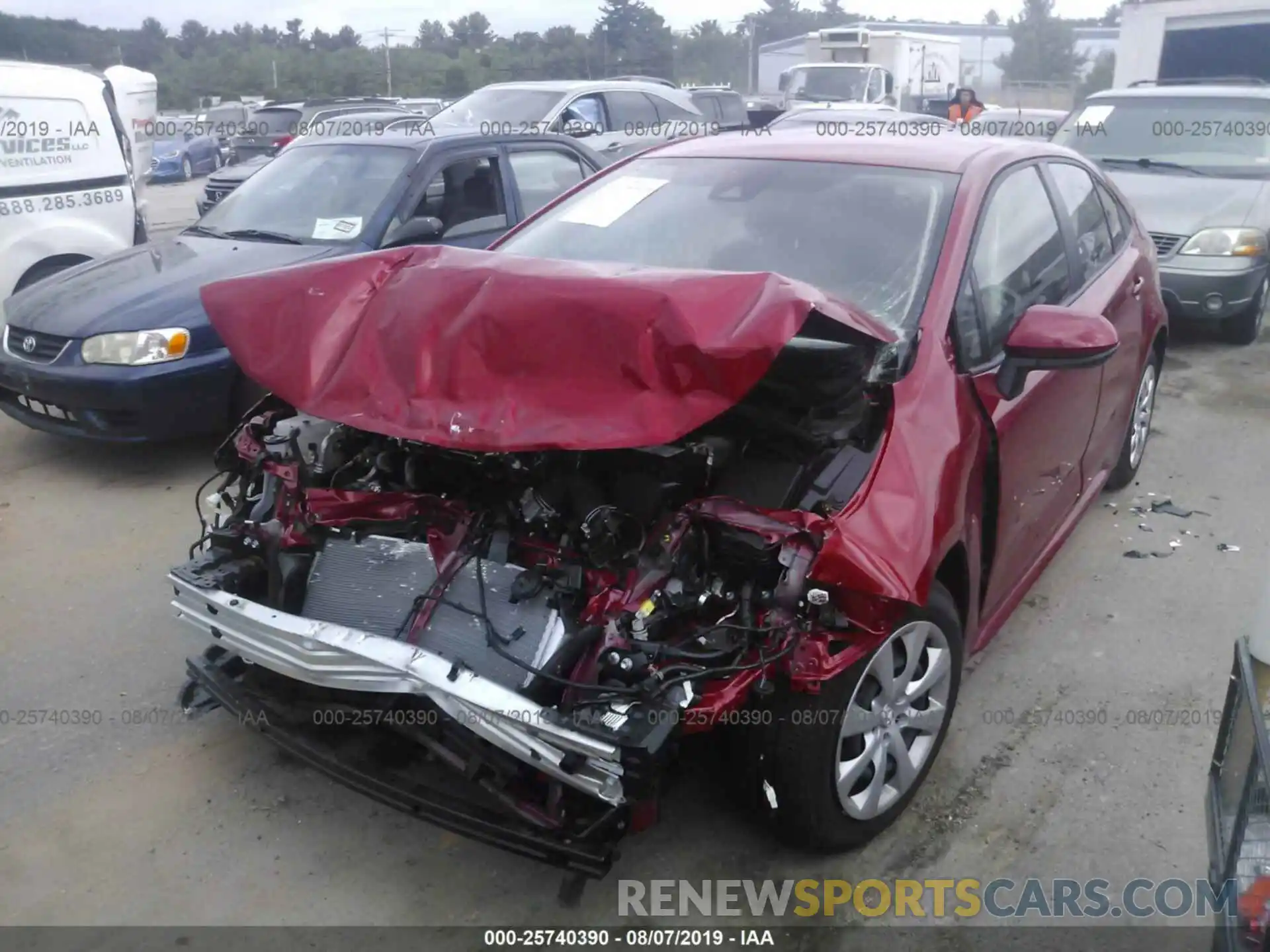 2 Photograph of a damaged car JTDEPRAE4LJ004700 TOYOTA COROLLA 2020