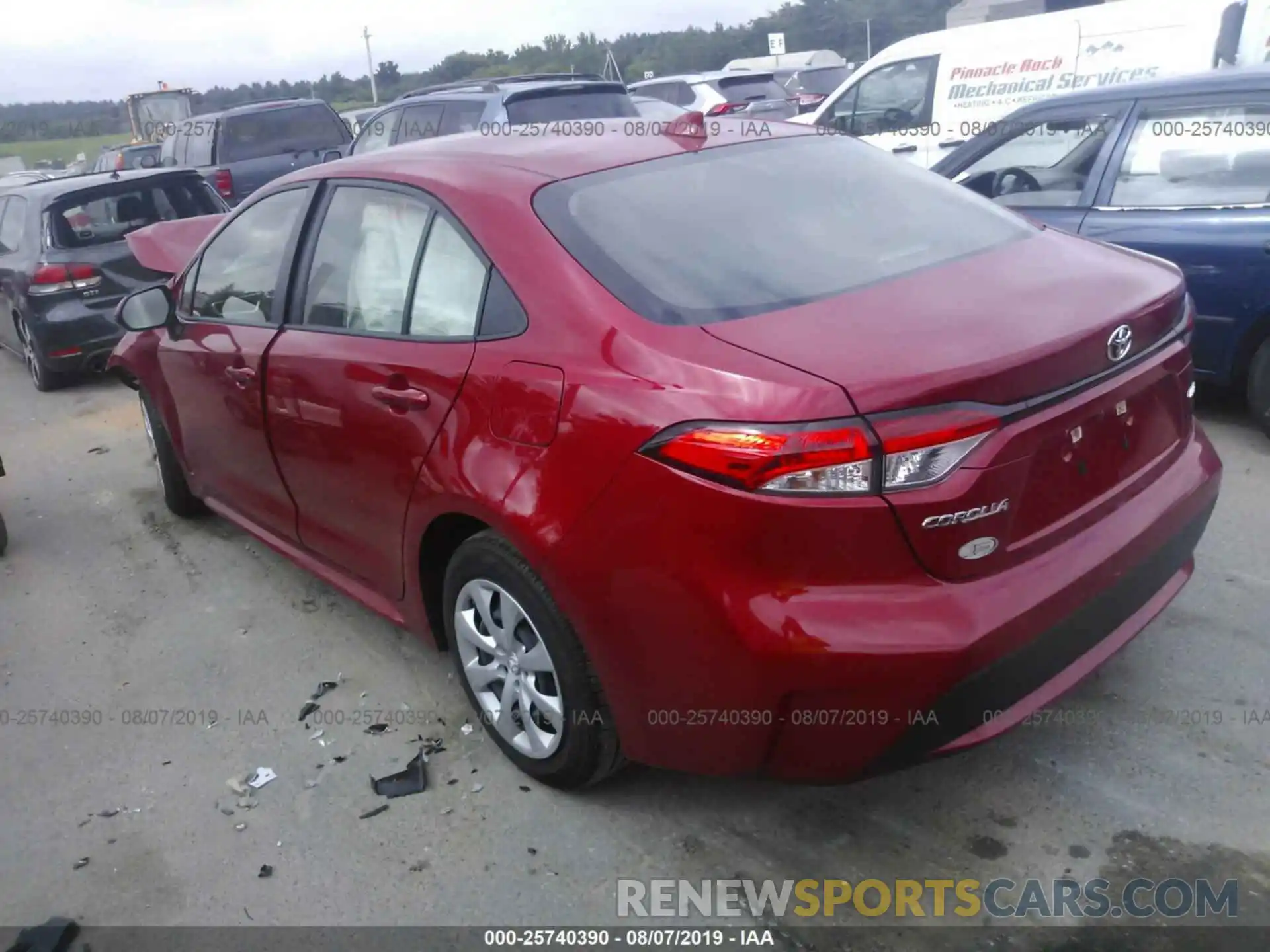 3 Photograph of a damaged car JTDEPRAE4LJ004700 TOYOTA COROLLA 2020