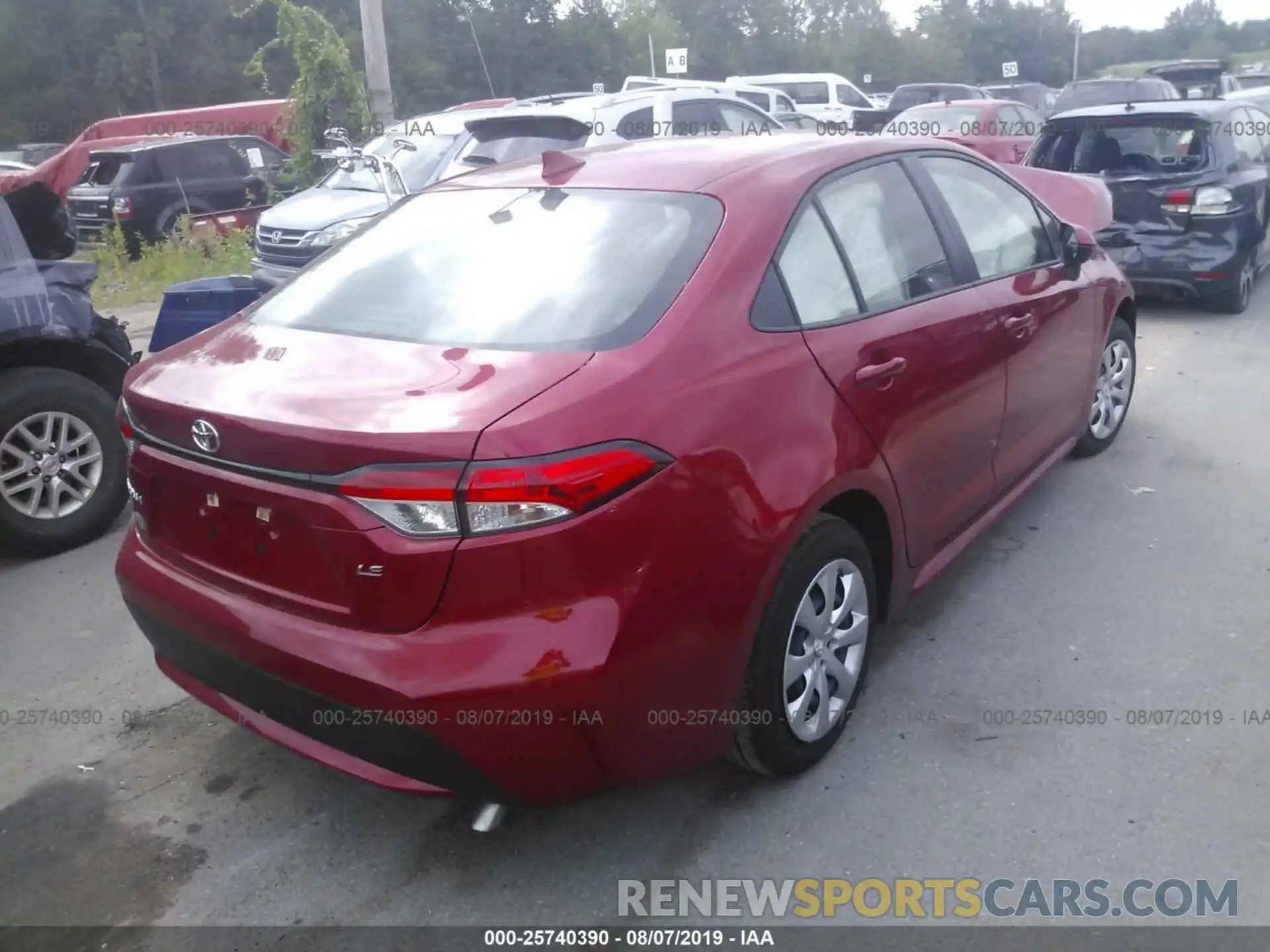 4 Photograph of a damaged car JTDEPRAE4LJ004700 TOYOTA COROLLA 2020