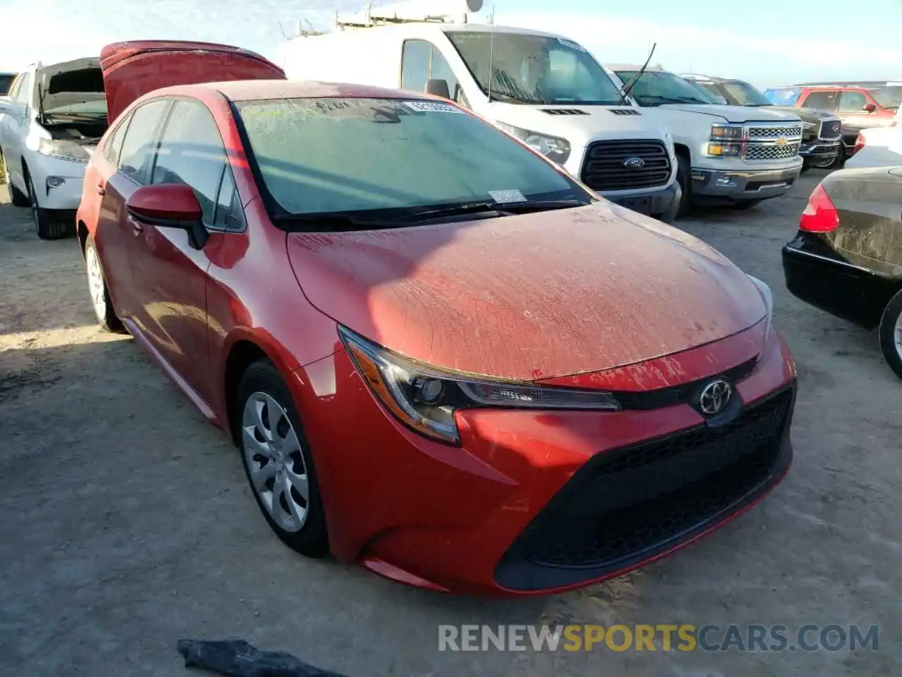 1 Photograph of a damaged car JTDEPRAE4LJ006267 TOYOTA COROLLA 2020