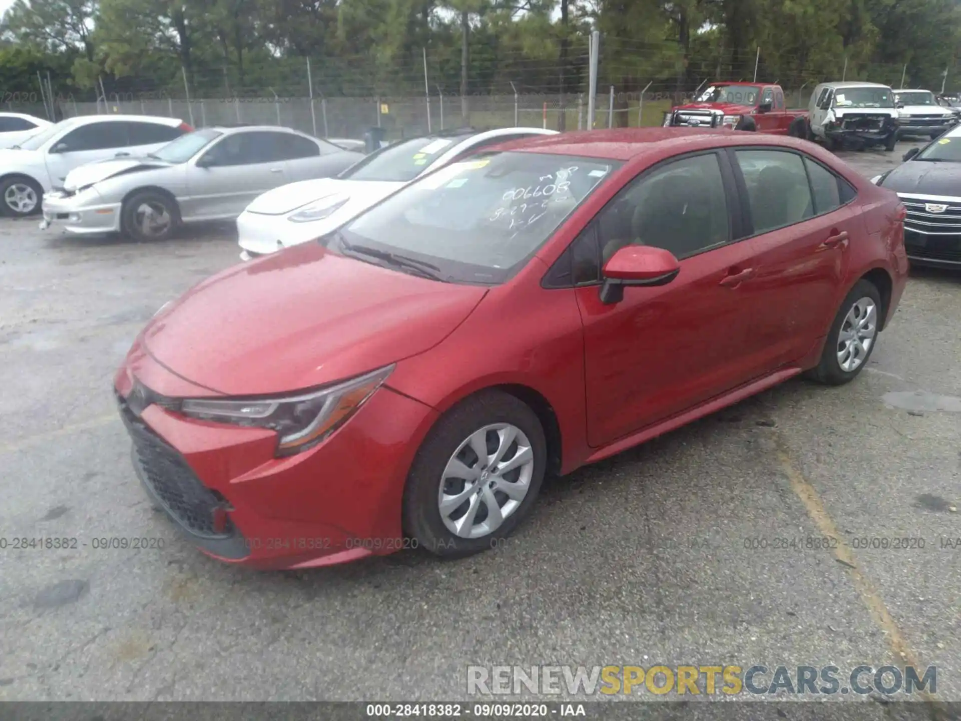 2 Photograph of a damaged car JTDEPRAE4LJ006608 TOYOTA COROLLA 2020