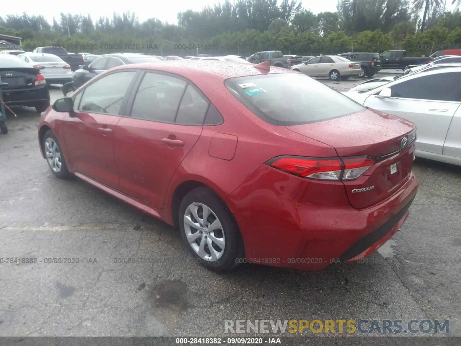 3 Photograph of a damaged car JTDEPRAE4LJ006608 TOYOTA COROLLA 2020