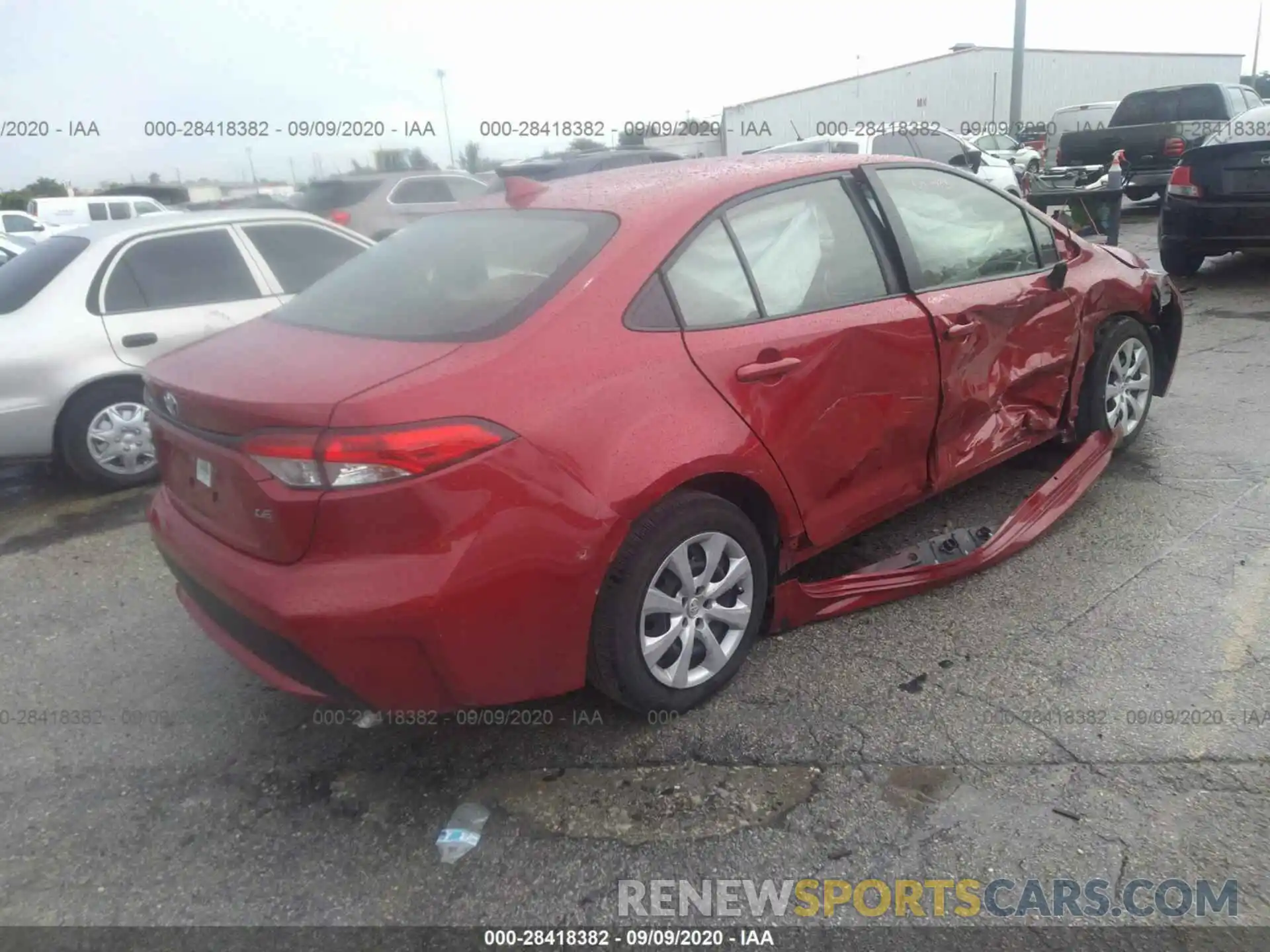 4 Photograph of a damaged car JTDEPRAE4LJ006608 TOYOTA COROLLA 2020