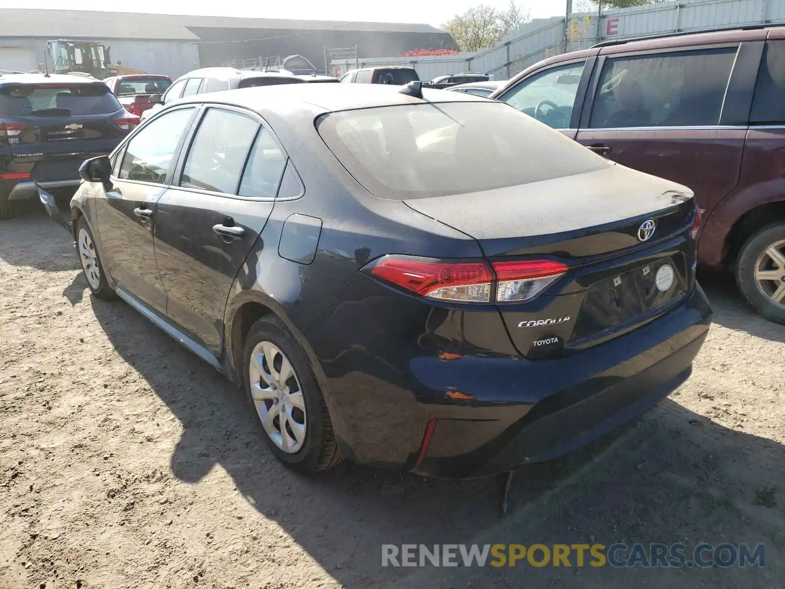 3 Photograph of a damaged car JTDEPRAE4LJ008195 TOYOTA COROLLA 2020