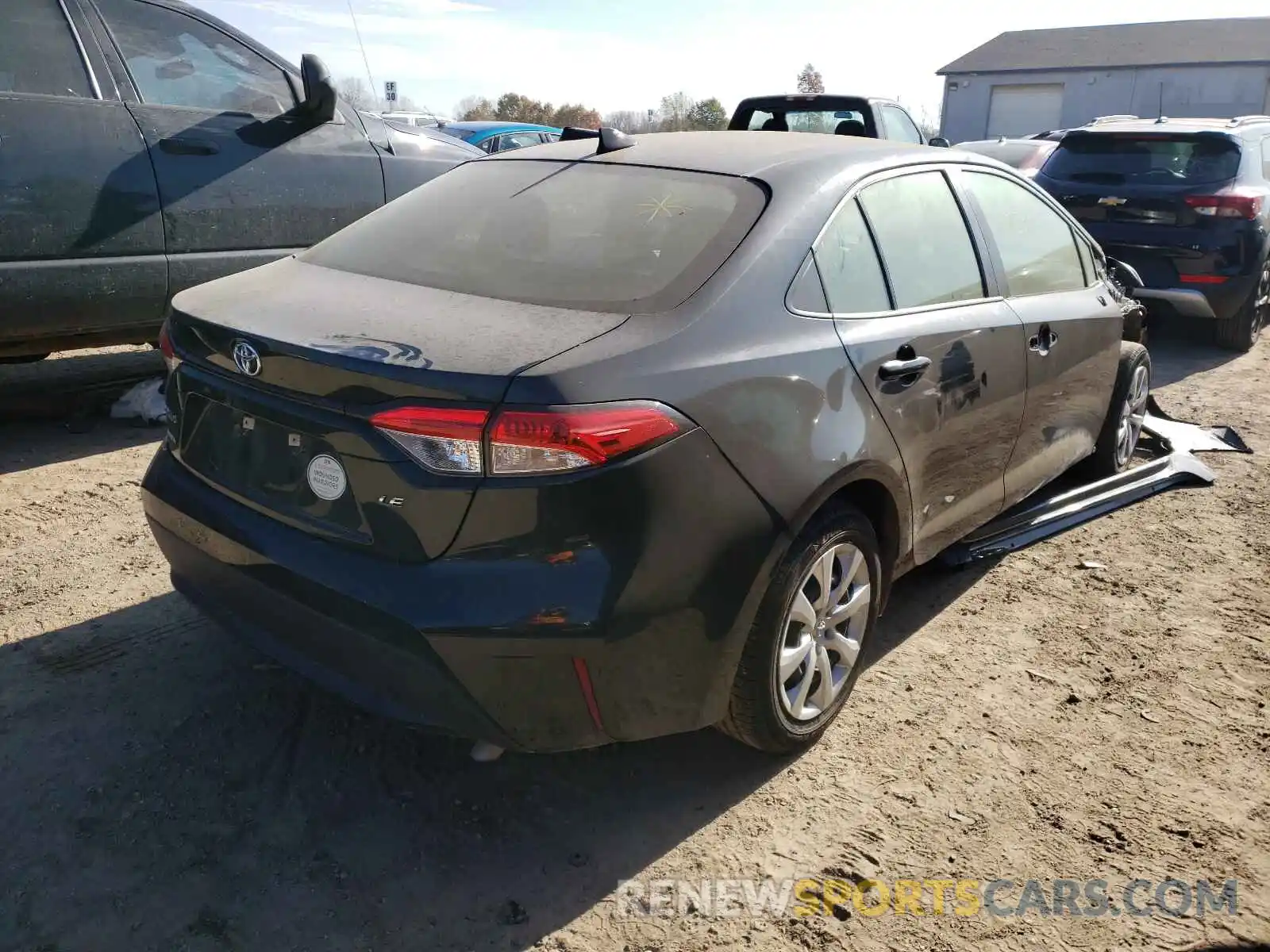 4 Photograph of a damaged car JTDEPRAE4LJ008195 TOYOTA COROLLA 2020