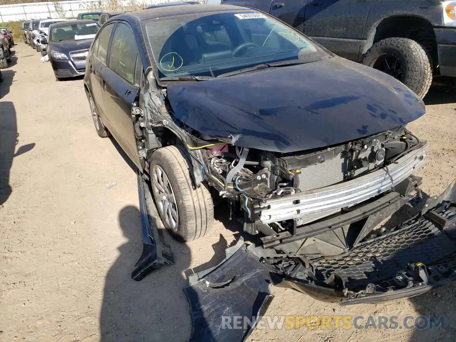 9 Photograph of a damaged car JTDEPRAE4LJ008195 TOYOTA COROLLA 2020